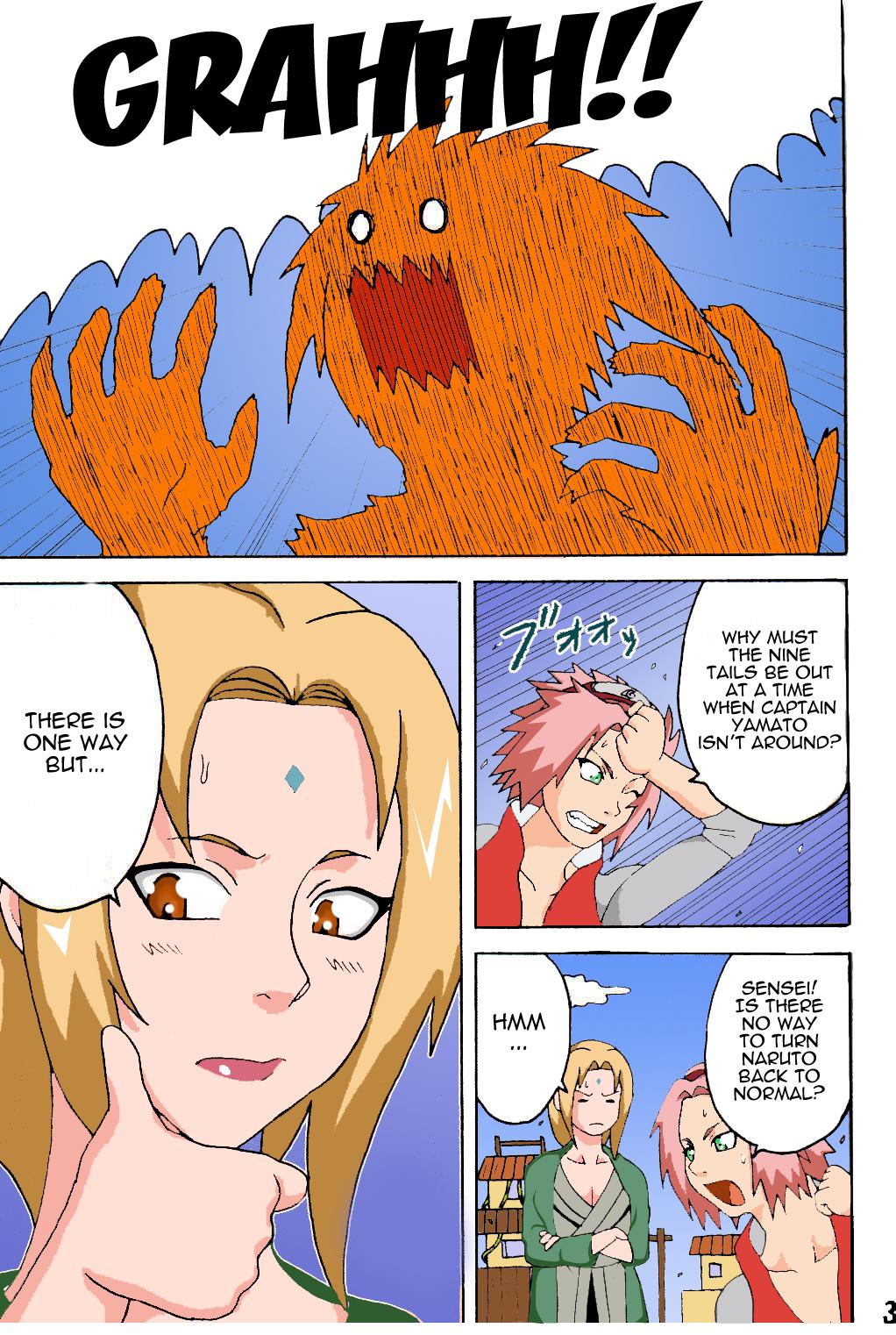 Magrinha Tsunade no Inchiryou | Tsunade's Sexual Therapy - Naruto Big Butt - Page 3