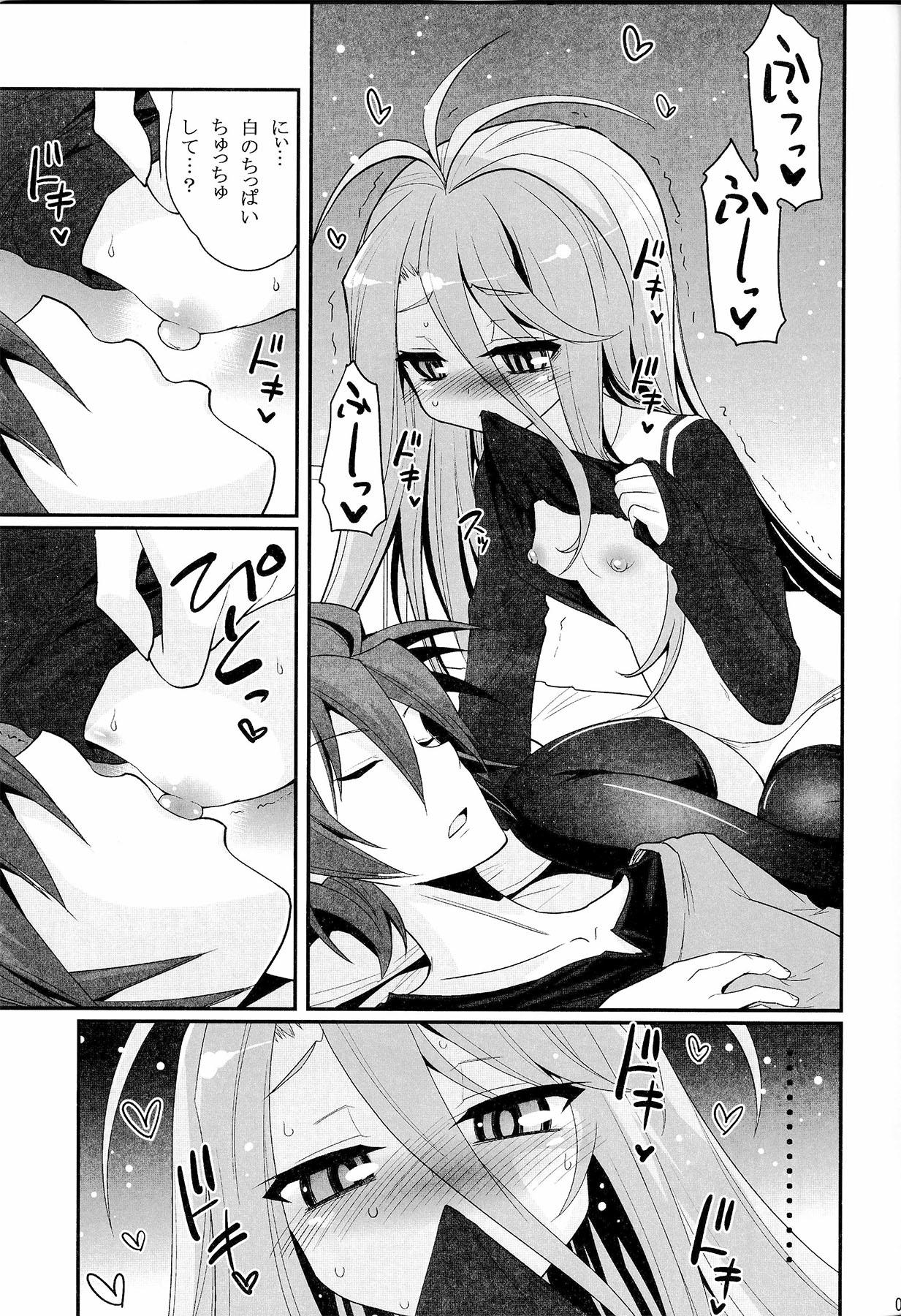 Lesbian Sex Shiro-chan ga nekomi wo osoi ni kuru sou desu - No game no life Breasts - Page 6