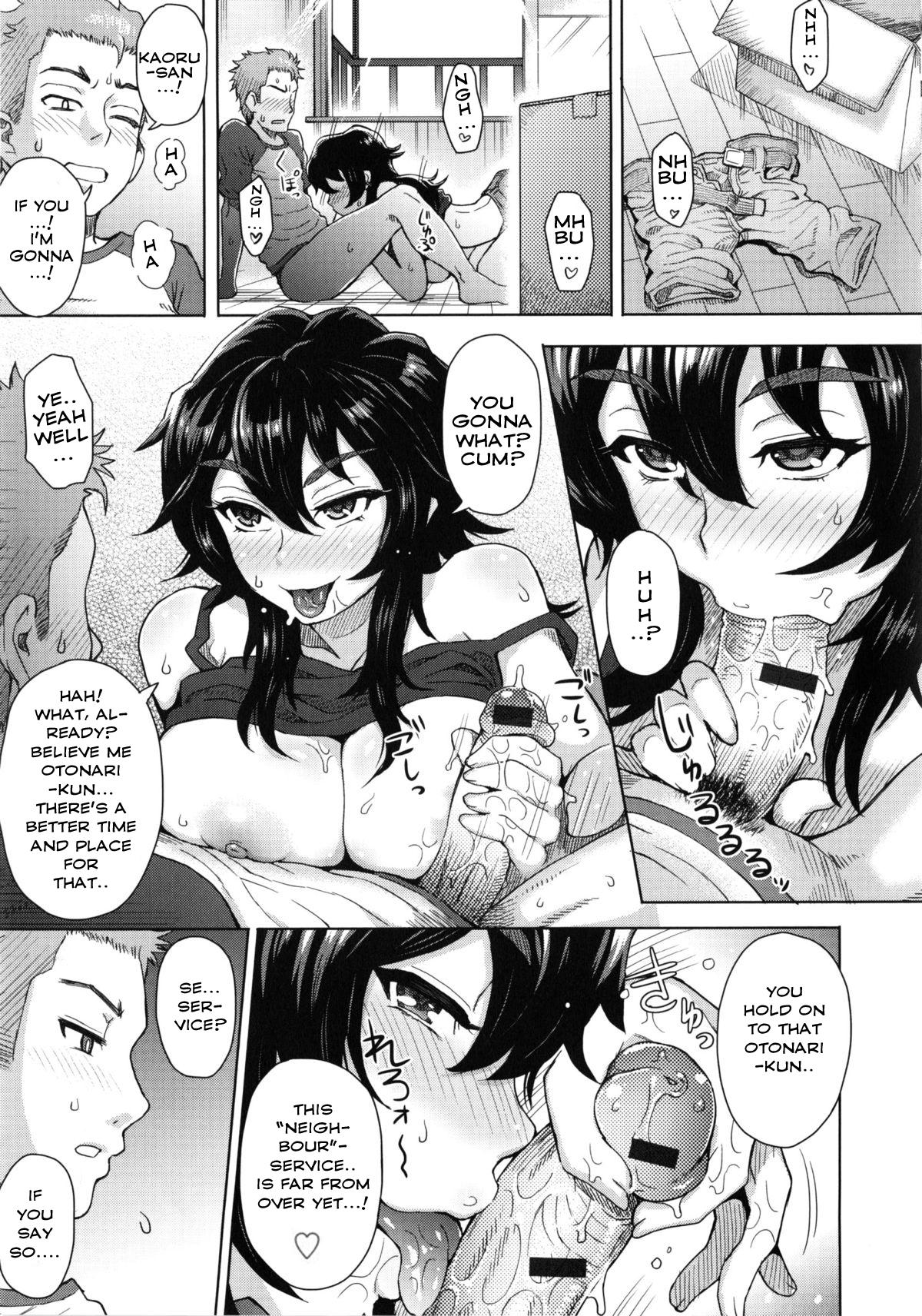 Role Play Tonari no Onee-san no Hikkoshi Jijou | The Day the Young Girl Next Door Moved Pink Pussy - Page 5