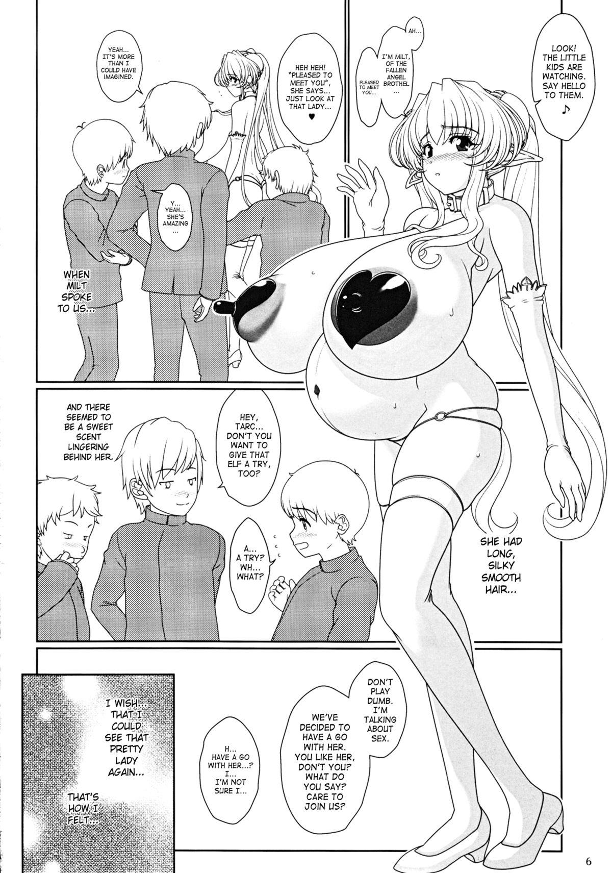 Dominatrix Aru Shounen to Dorei Shoukan no Ninpu Elf | A Boy And A Pregnant Elf From A Slave Brothel Dominatrix - Page 6