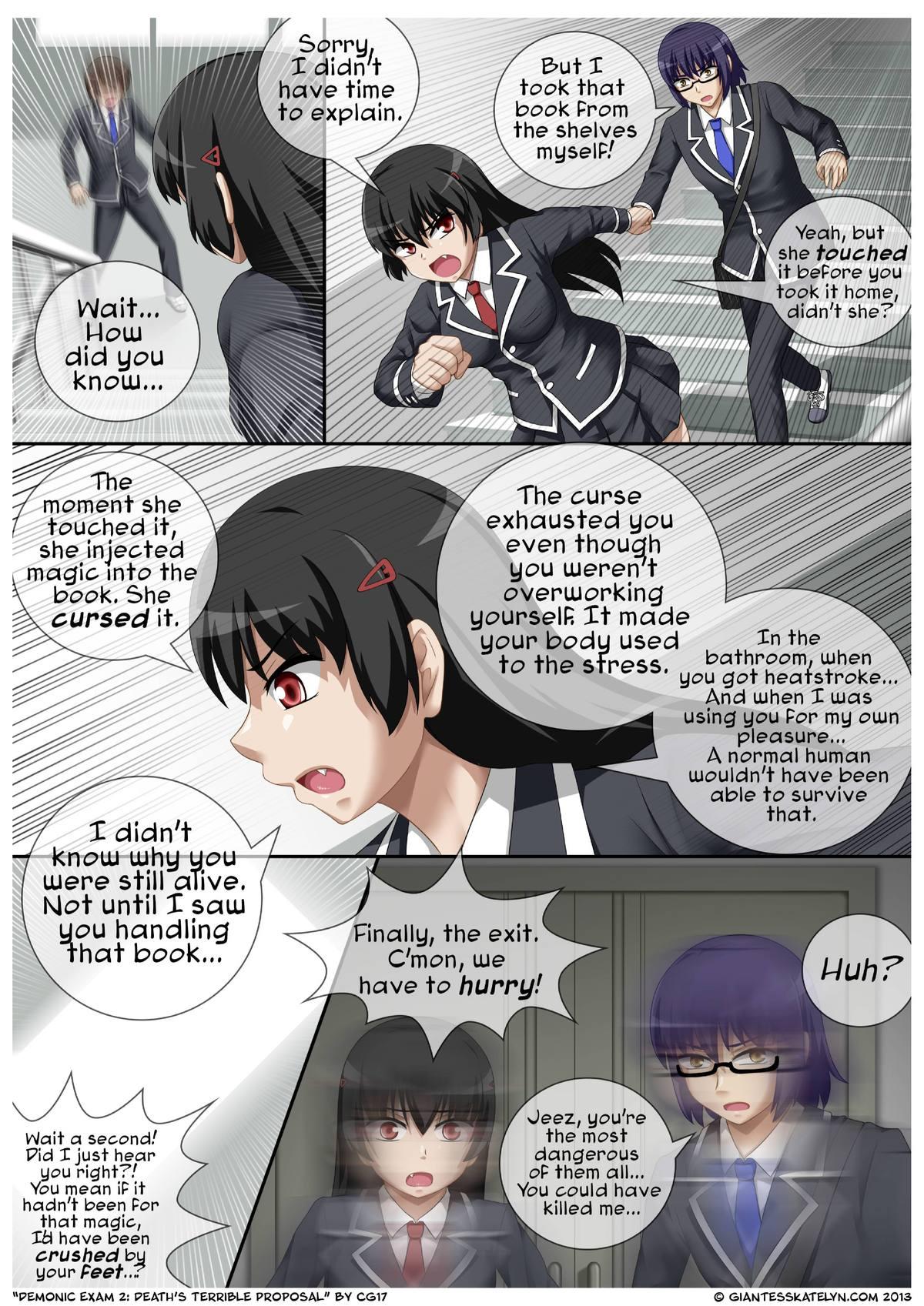 Gloryhole Demonic exam 2 Death's Terrible Proposal Spa - Page 10