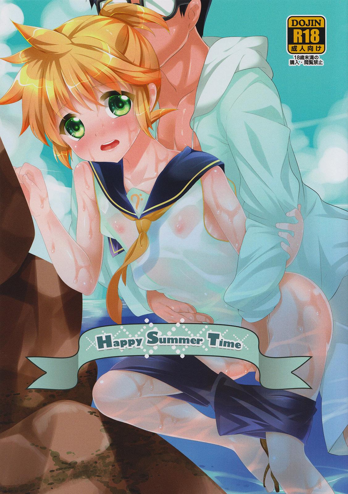 Amateur Blowjob Happy Summer Time - Vocaloid Latino - Picture 1