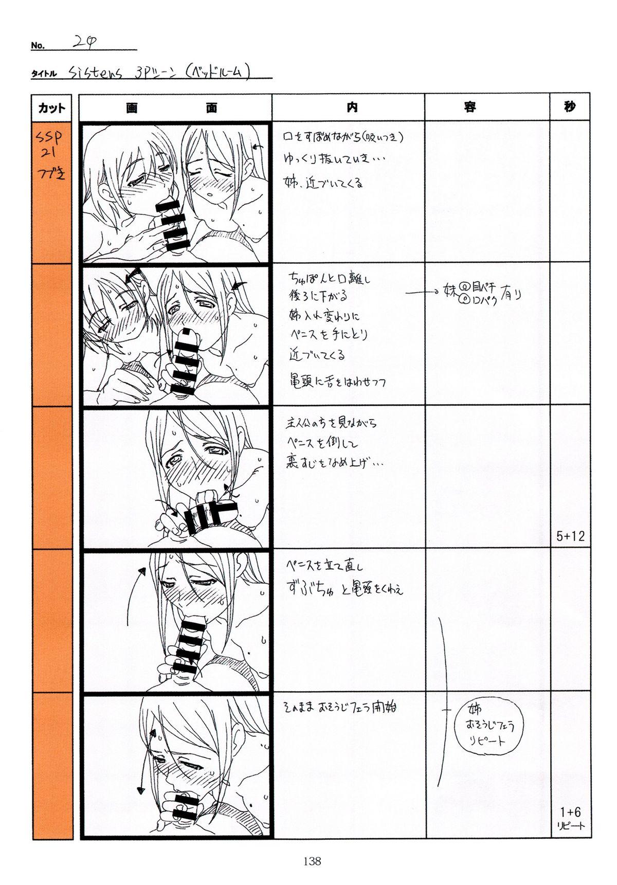 (C89) [Makino Jimusho (Taki Minashika)] SISTERS -Natsu no Saigo no Hi- H Scene All Part Storyboard (SISTERS -Natsu no Saigo no Hi-) 137