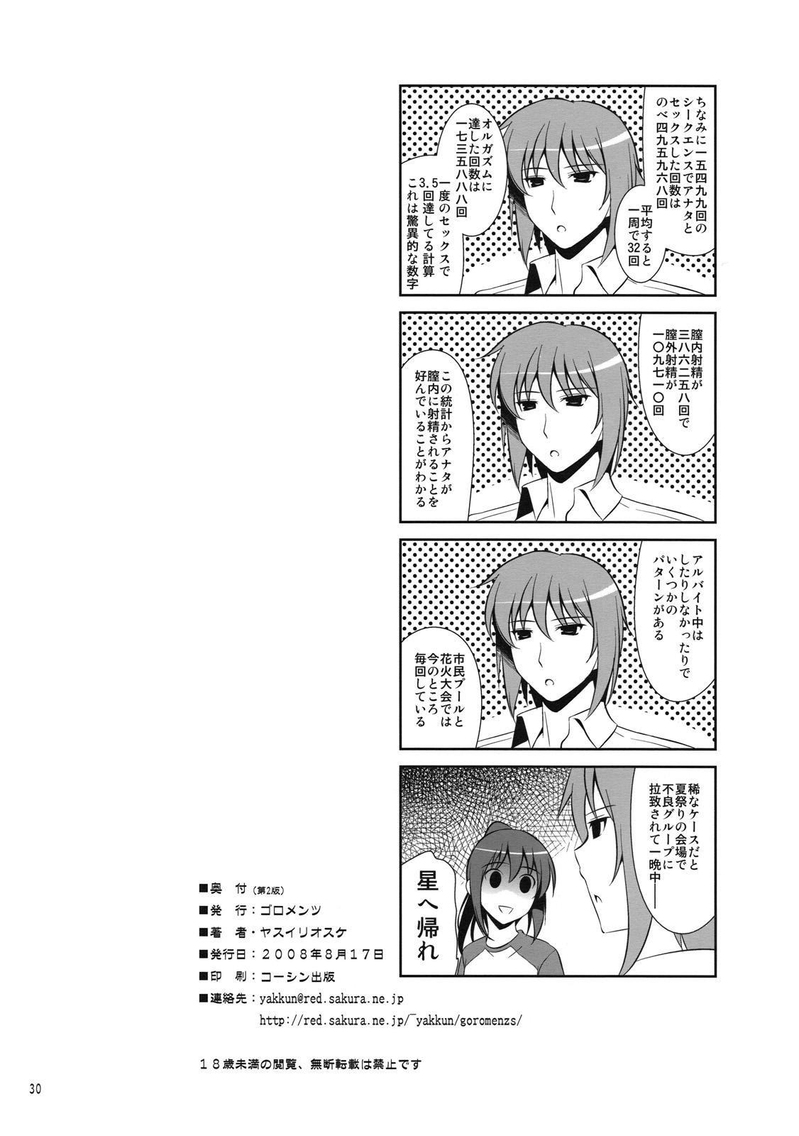 Student Manatsu no Yoru no Yume no Mata Yume no Mata Yume - The melancholy of haruhi suzumiya Teen Sex - Page 29