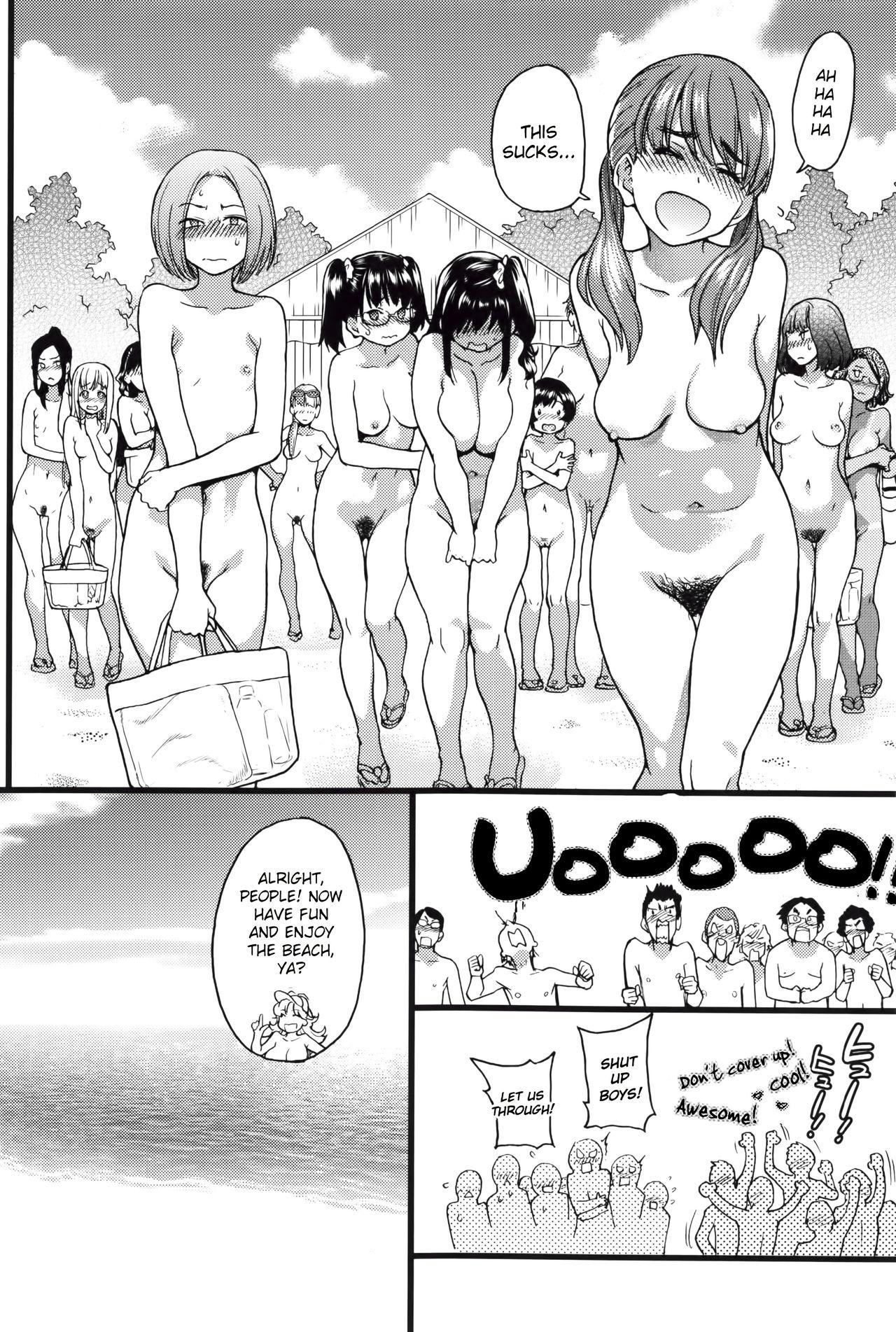 Nudist Beach ni Shuugakuryokou de!! Ch. 1-2 16