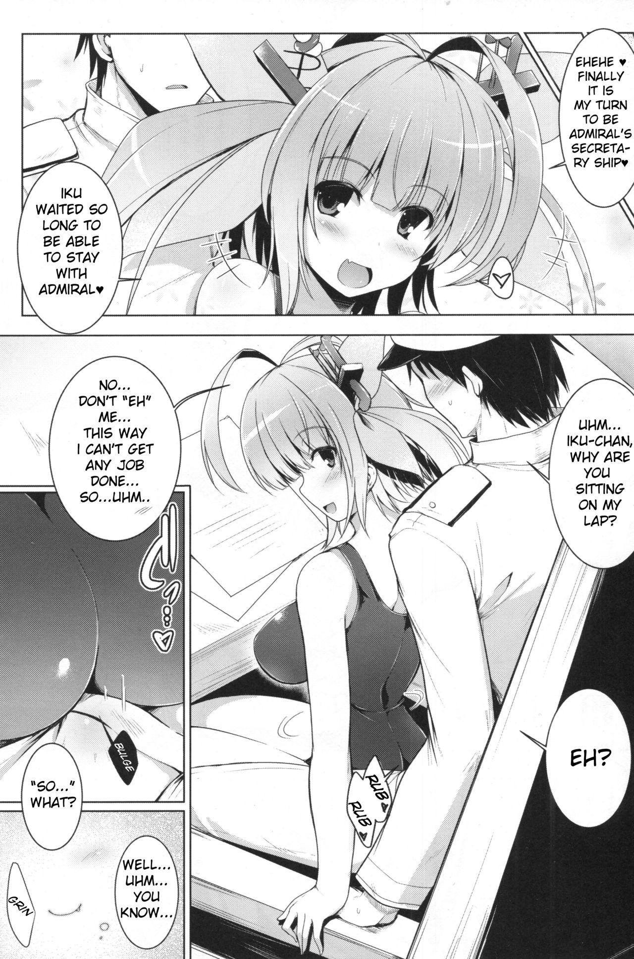 [C.R's NEST (C.R, Miyabikawa Sakura)] Hishokan Iku-chan no Senzoku Seikan Massage -Kankourei 4- | Secretary Ship Iku-chan's Extra Lewd Massage -Gag Order 4- (Kantai Collection -KanColle-) [English] [Mongolfier] 2