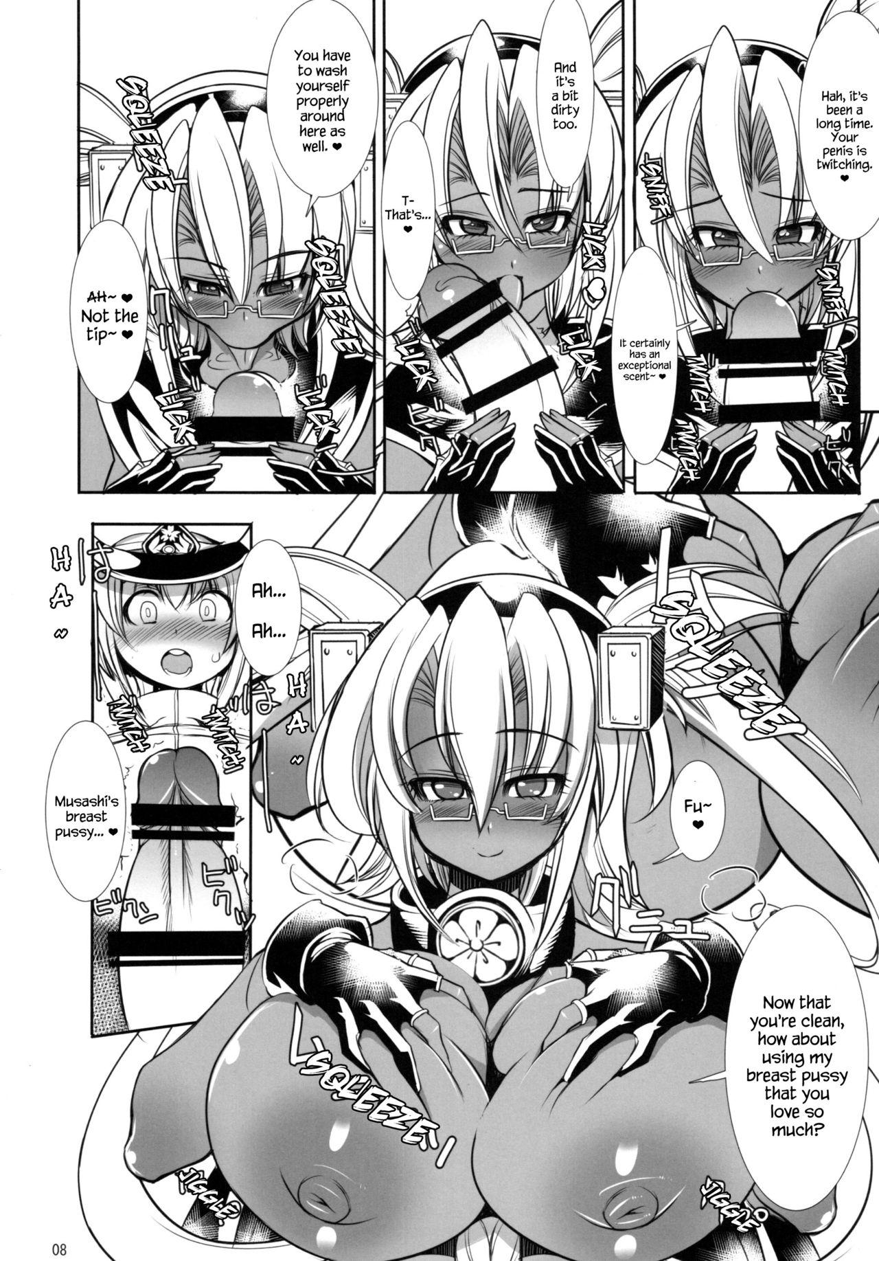 Blond Teitoku to Musashi Ni - Kantai collection Tiny Tits - Page 8