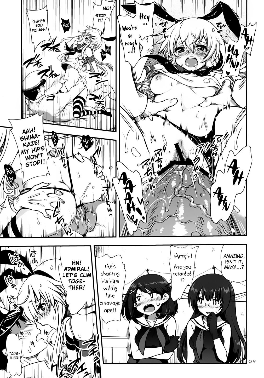 Gay Fuck a hack aim you Shimakaze Choukai no Daisakusen! Maya-sama o Kaijuu seyo!! - Kantai collection Gay Shaved - Page 8