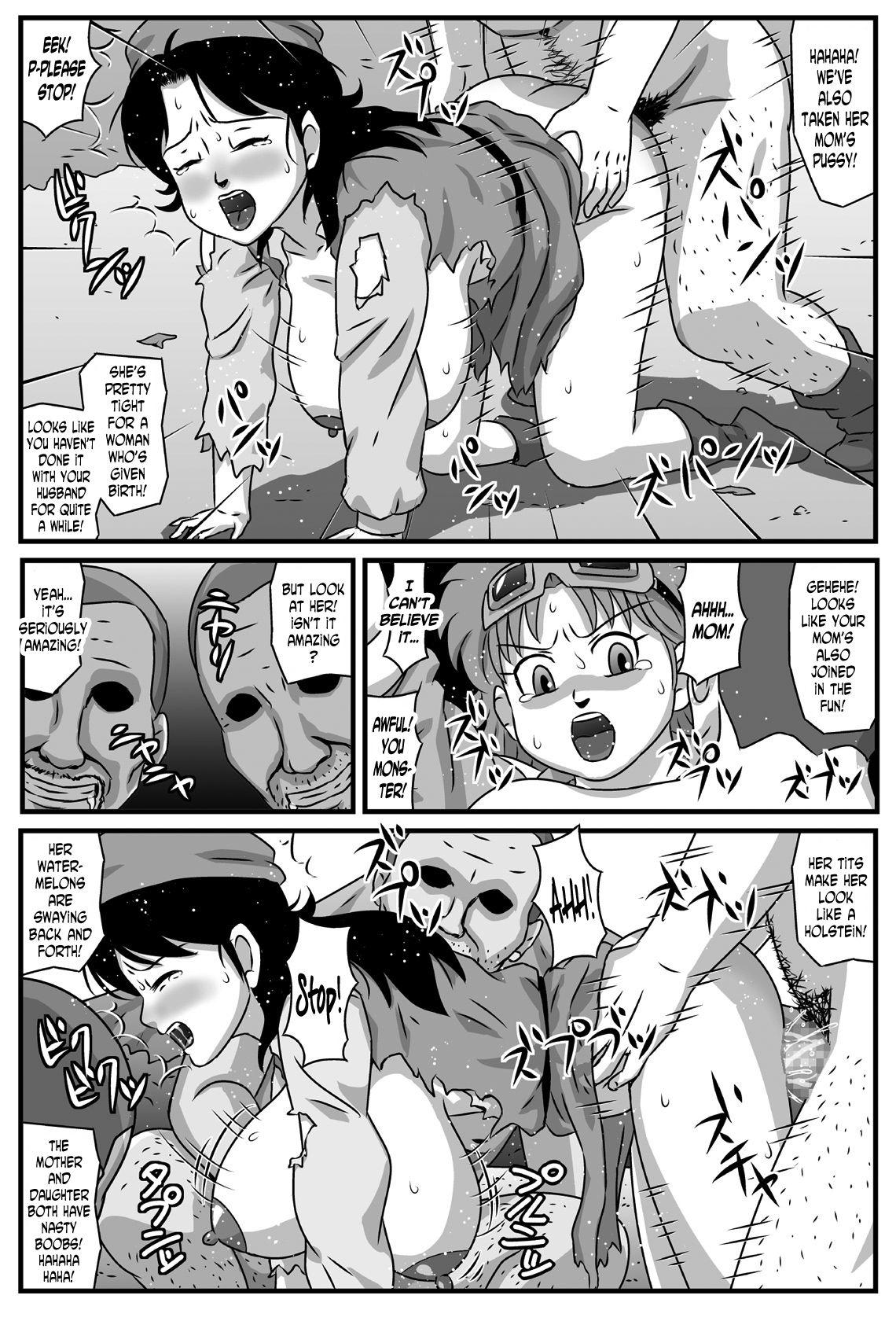 Lesbo Kyonyuu Oyako ga Touzoku-dan no Nikubenki ni Nattara - Dragon quest dai no daibouken Shaved - Page 10