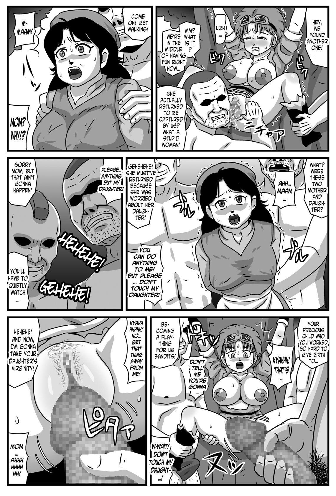 Masturbacion Kyonyuu Oyako ga Touzoku-dan no Nikubenki ni Nattara - Dragon quest dai no daibouken Uncut - Page 7