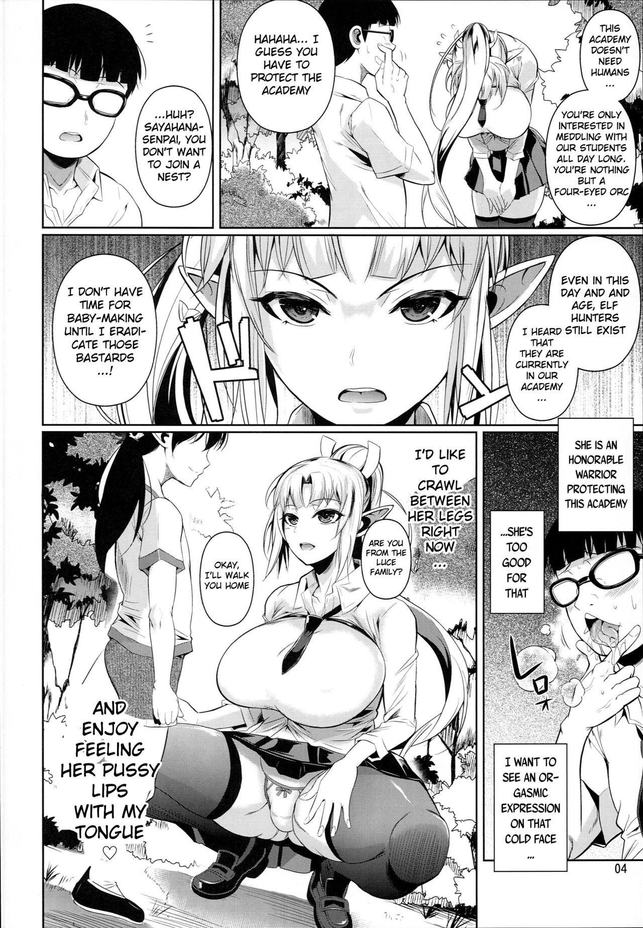 Bizarre High Elf × High School Shuugeki Hen Zenjitsu Breast - Page 5