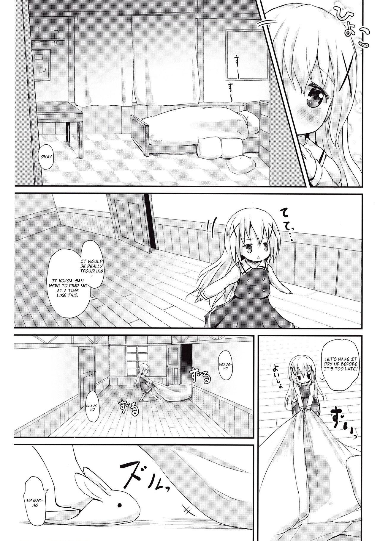 Dorm Moshikashite, Chino-chan Onesho Shichatta no?? - Gochuumon wa usagi desu ka Room - Page 7