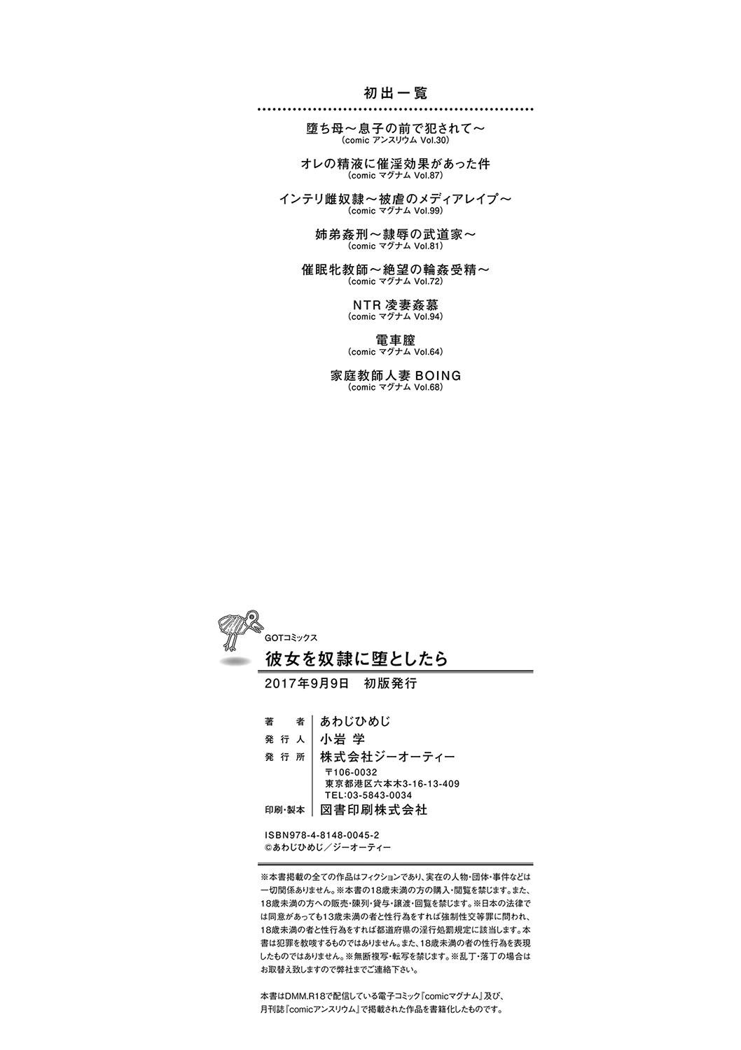 Groupfuck Kanojo o Dorei ni Otoshitara Gape - Page 225