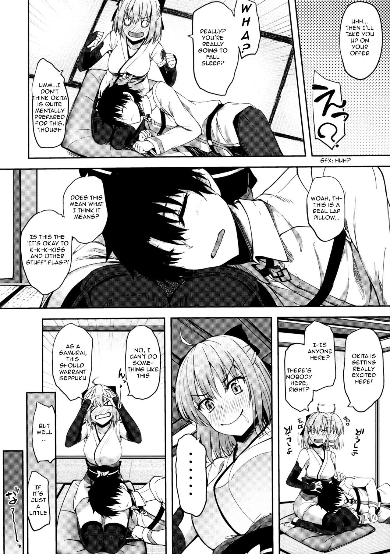 Hand Job Okita-san datte Koi ga Shitai - Fate grand order Butt Sex - Page 5