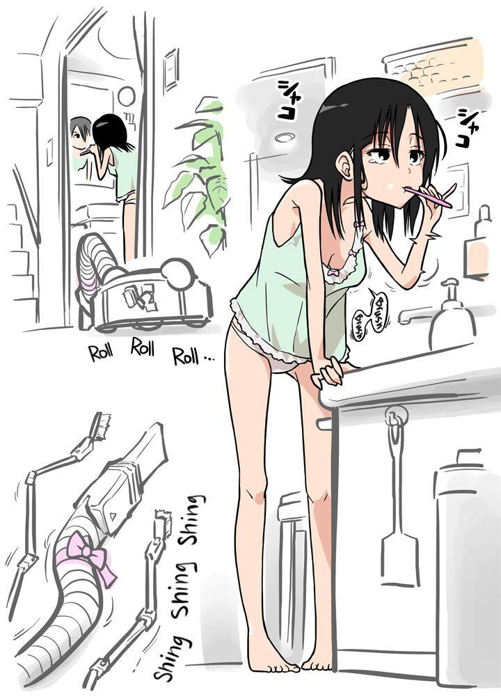 [Alpaca Club] Soujiki ni Okasareta - Senmenjo Hen - | Molested by a Vacuum Cleaner - In the Bathroom - [English] [Constipat8] 2