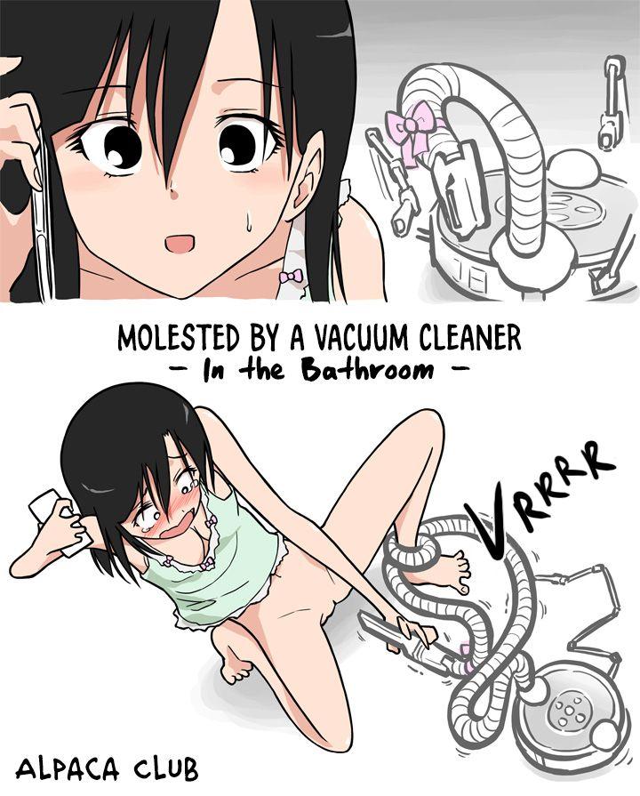 [Alpaca Club] Soujiki ni Okasareta - Senmenjo Hen - | Molested by a Vacuum Cleaner - In the Bathroom - [English] [Constipat8] 0