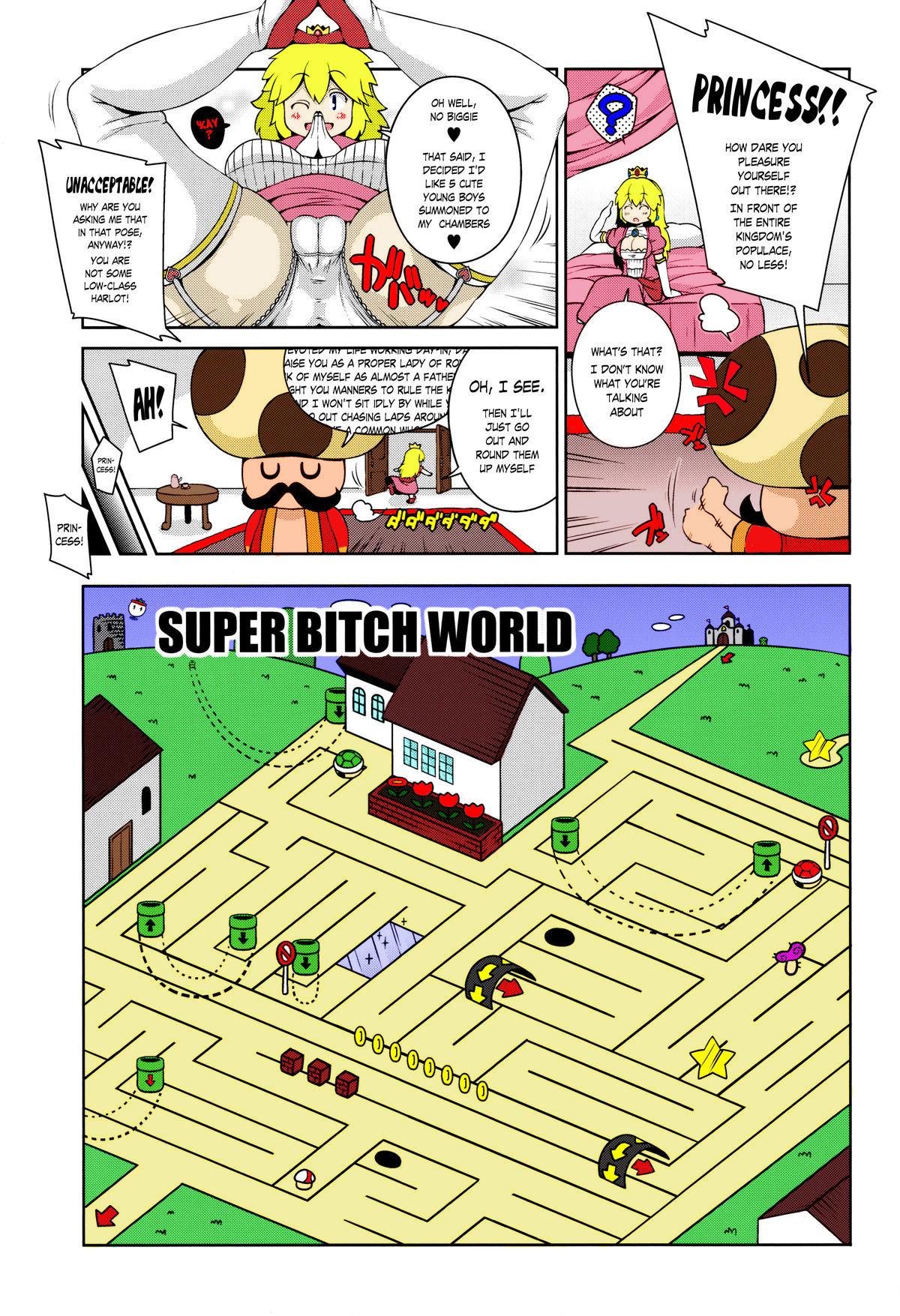 Pornstar SUPER BITCH WORLD - Super mario brothers Behind - Page 6