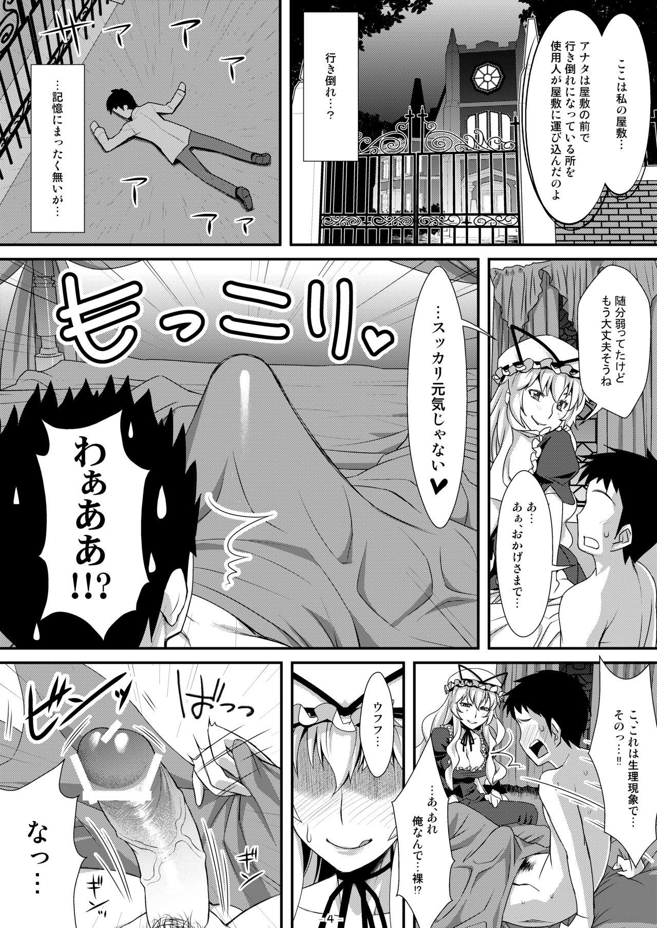 Fudendo Yasei no Chijo ga Arawareta! - Touhou project Boobies - Page 3