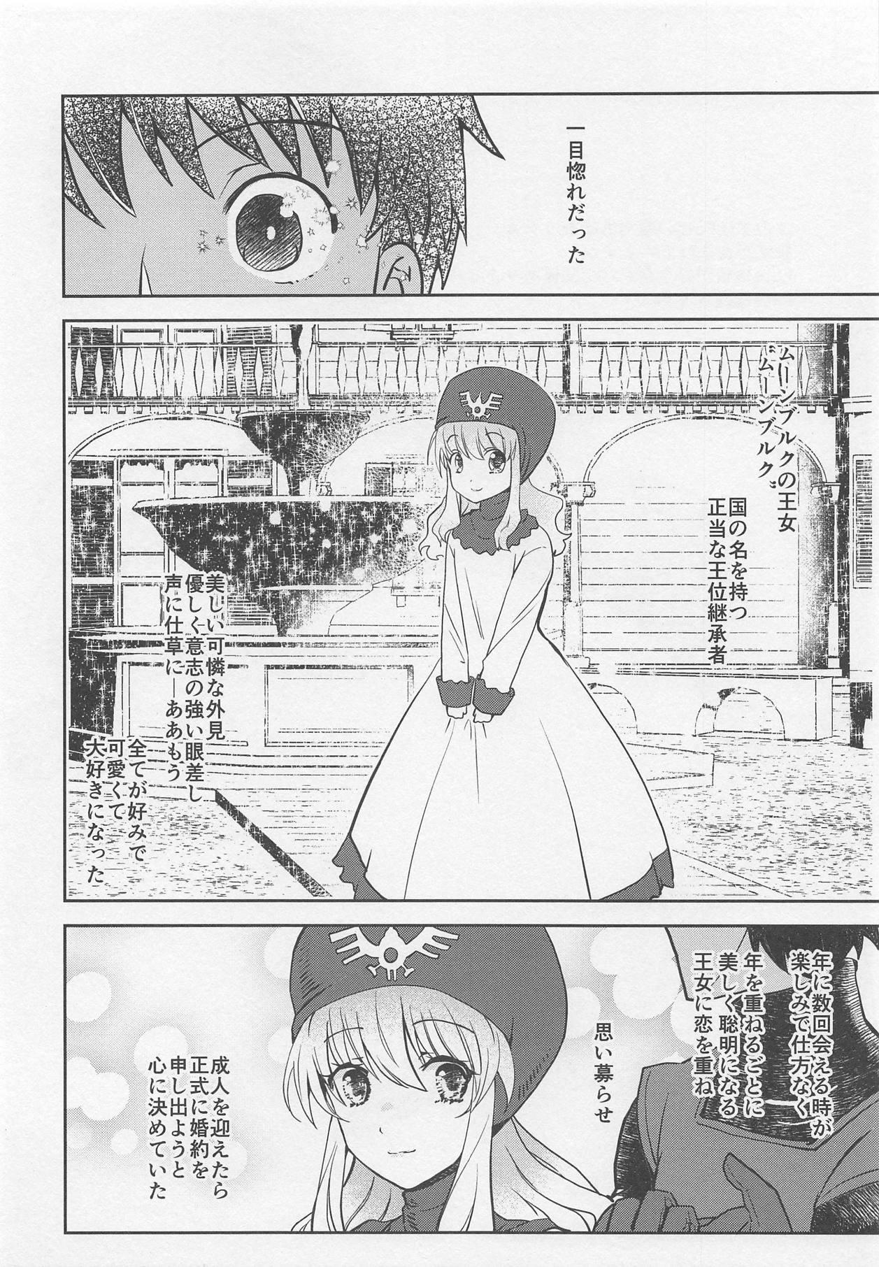 Chubby Moonbrooke Oujo to Maryoku Kyoukyuu - Dragon quest ii Amante - Page 3