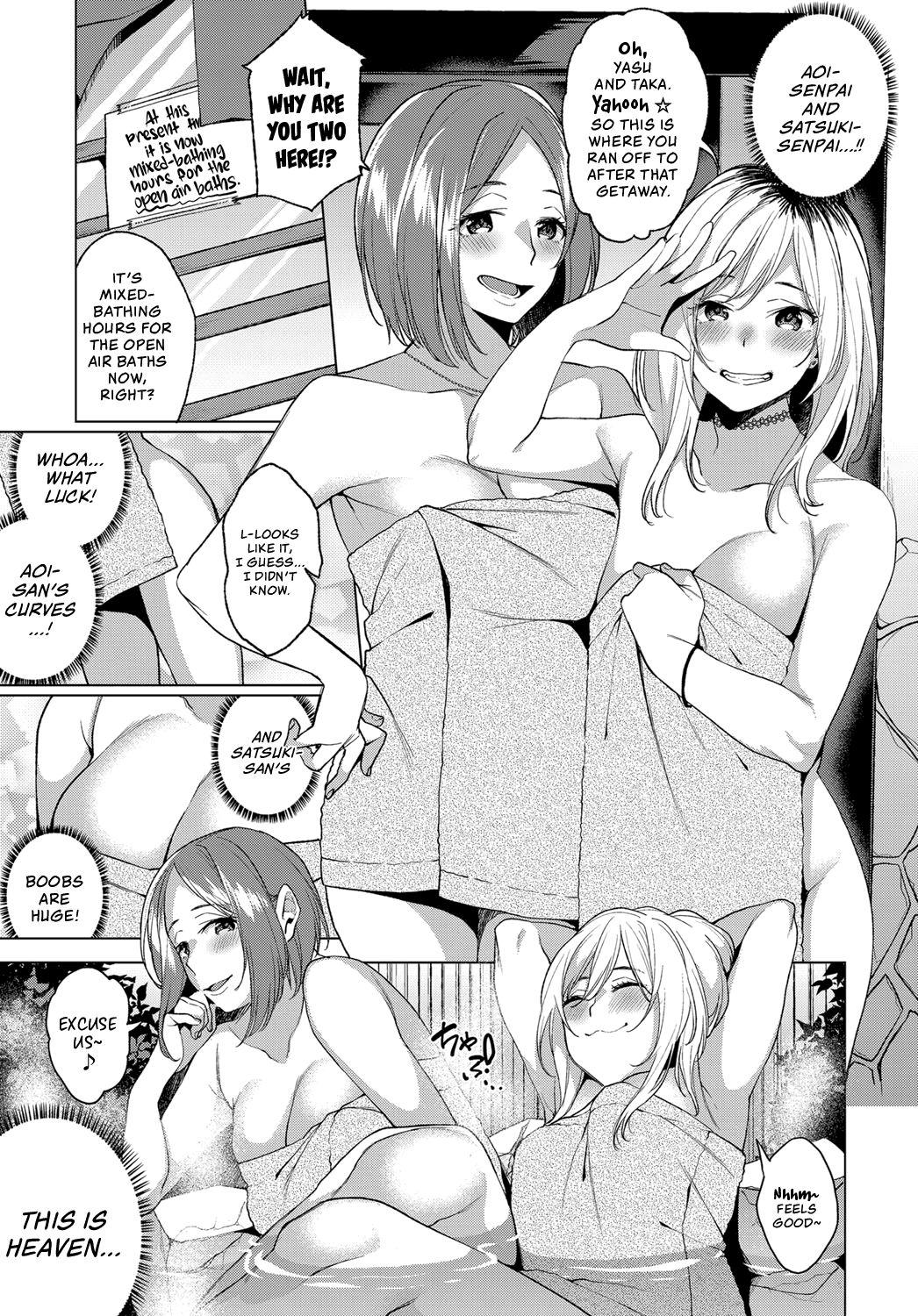 Nice Tits Konyoku Erotenburo | Lewd Mixed Bathing at the Open-Air Bath Submissive - Page 3