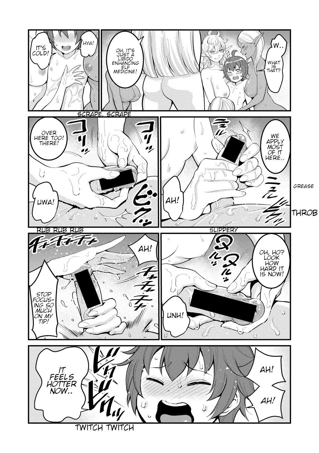 Suck Cock Chintore Quest II: Shota Yuusha Elf no Sato de Dai Rankou | Chintore Quest II: Shota Hero and the Great Elf Village Orgy Girlfriend - Page 12