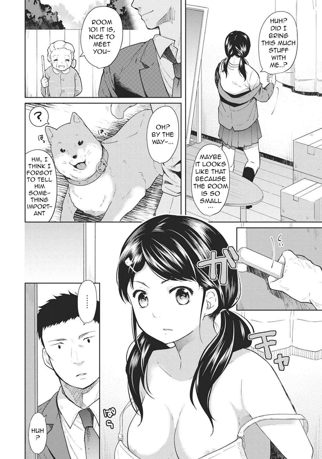 Stretching 1LDK+JK Ikinari Doukyo? Micchaku!? Hatsu Ecchi!!? Ch. 1-4 Hairy Sexy - Page 2