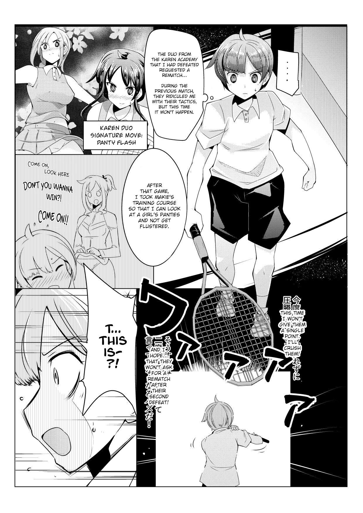 Granny Oneshota Irojikake Tennis Taiketsu Hen - Original Cum On Ass - Page 2