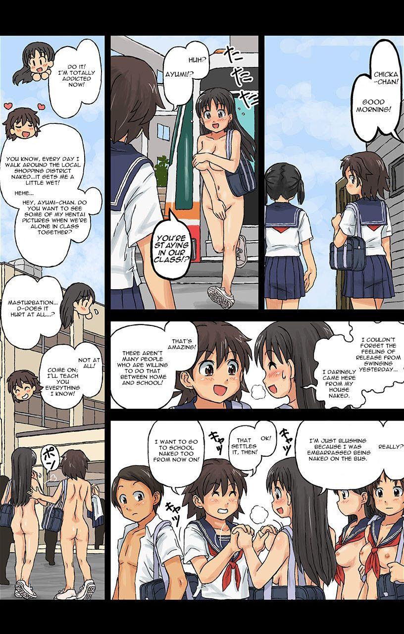 [Kasuga, Shin] Hadakanbo Kyouiku - JK mo Oppai Marudashi!? Sukoyaka Zenra Jugyou 1 | Hadakanbo Education - Schoolgirls' Breasts are Exposed!? Naked Health Lesson 1 [English] [Decensored] [artfish] 16