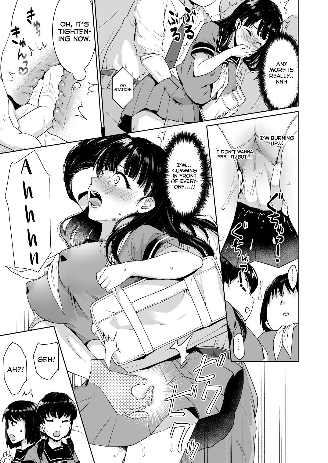 Gay Facial Iya da to Ienai Jimikei Shoujo to Chikan Densha | Train Molesting of a Normal Girl Who Can't Refuse - Original Negra - Page 11