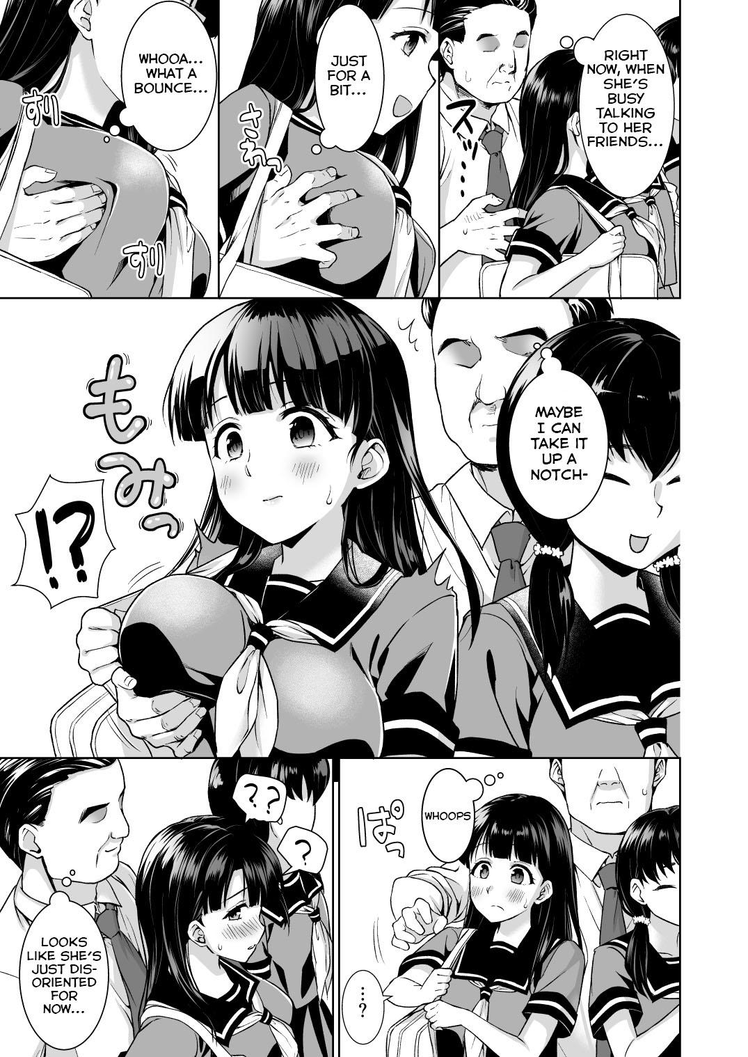 Gay Facial Iya da to Ienai Jimikei Shoujo to Chikan Densha | Train Molesting of a Normal Girl Who Can't Refuse - Original Negra - Page 5