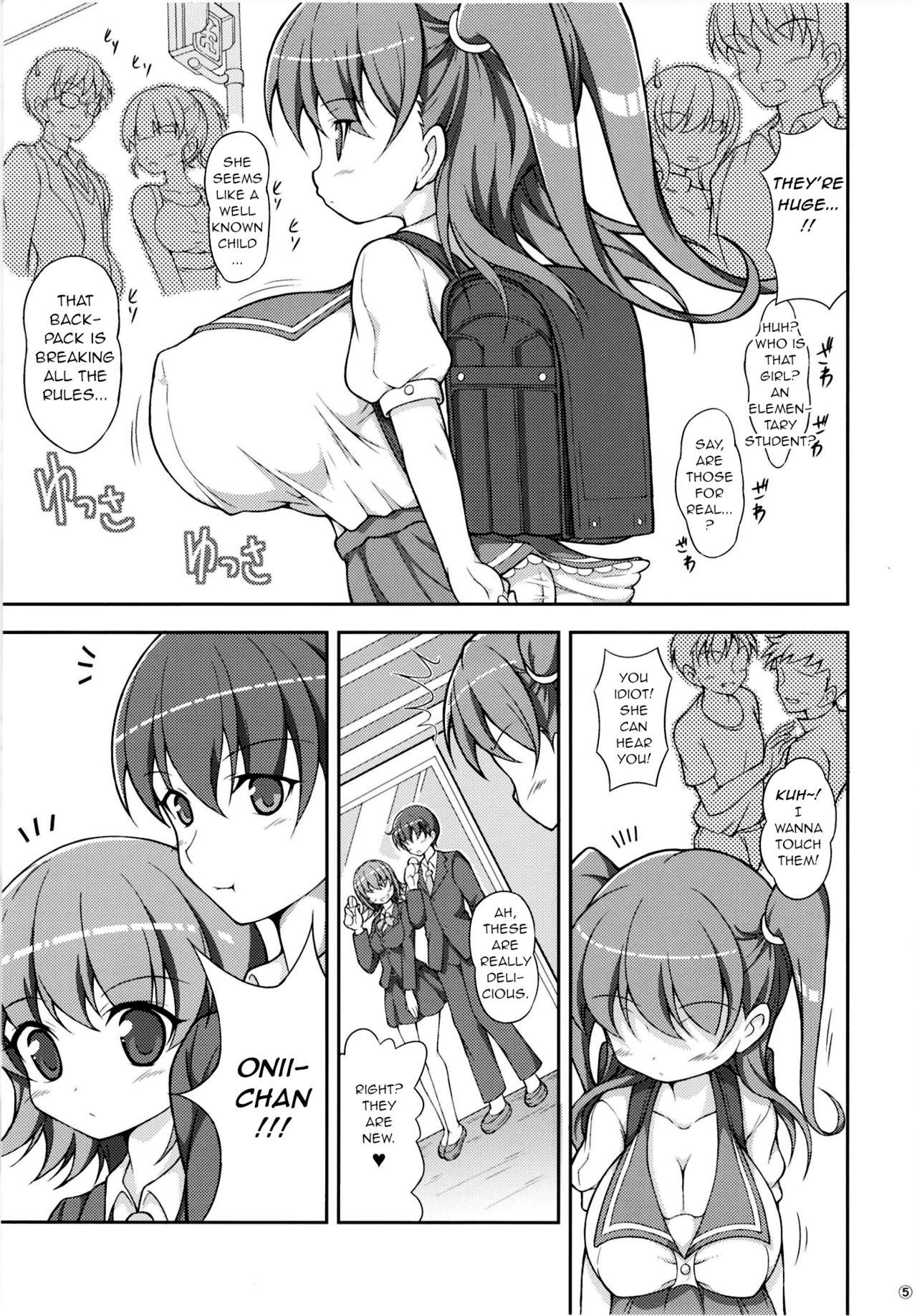 Eating Pussy Imouto no Oppai wa Onii-chan no Tame ni Arun dakara! - Original Metendo - Page 5