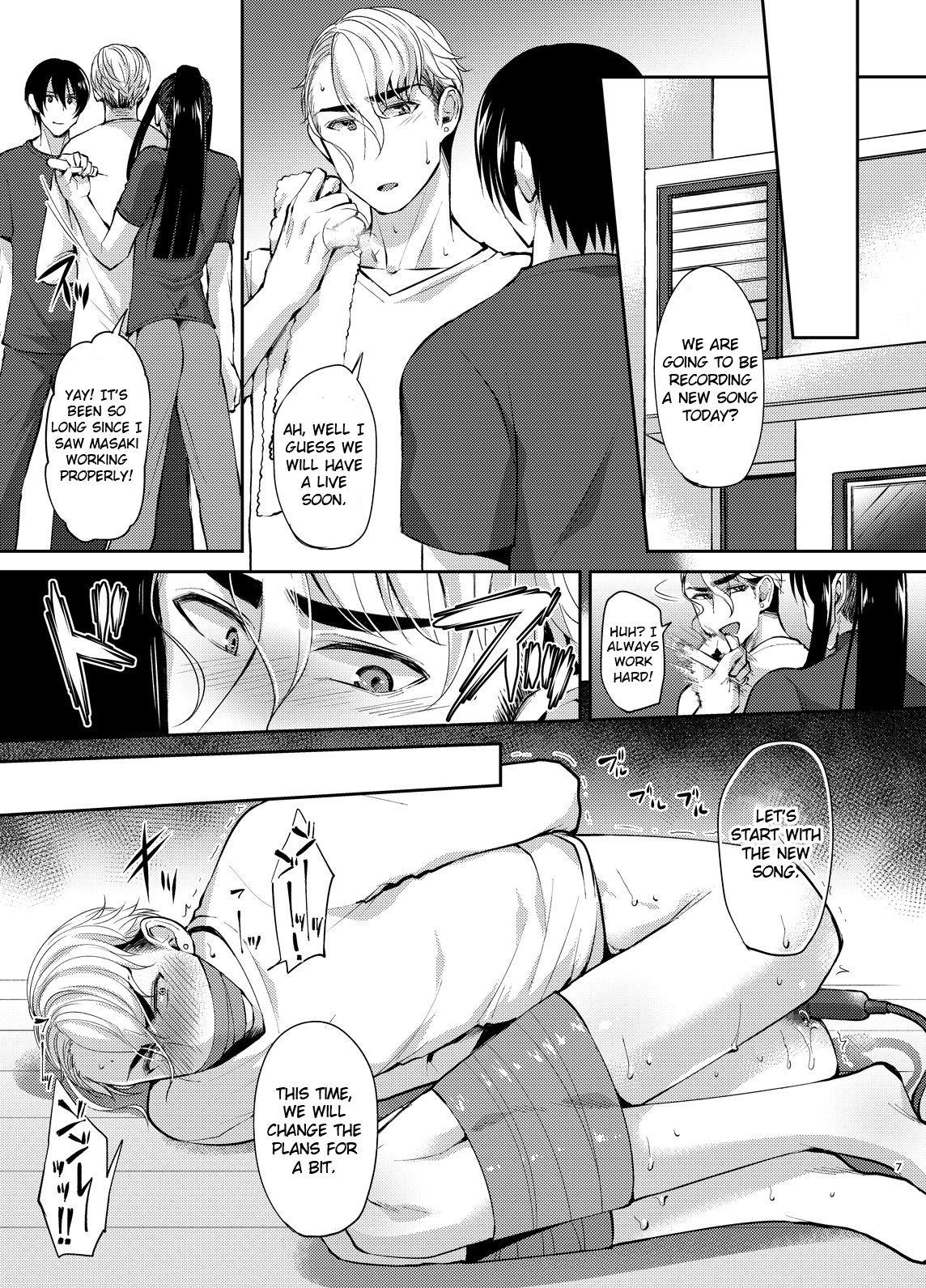 Amatuer Shijou saikou! Nonke no doesu aidoru no oresama ga zako menba ni ippuku morarete toroman maiku ressun de nikuhoruka kayo! - Original Striptease - Page 6