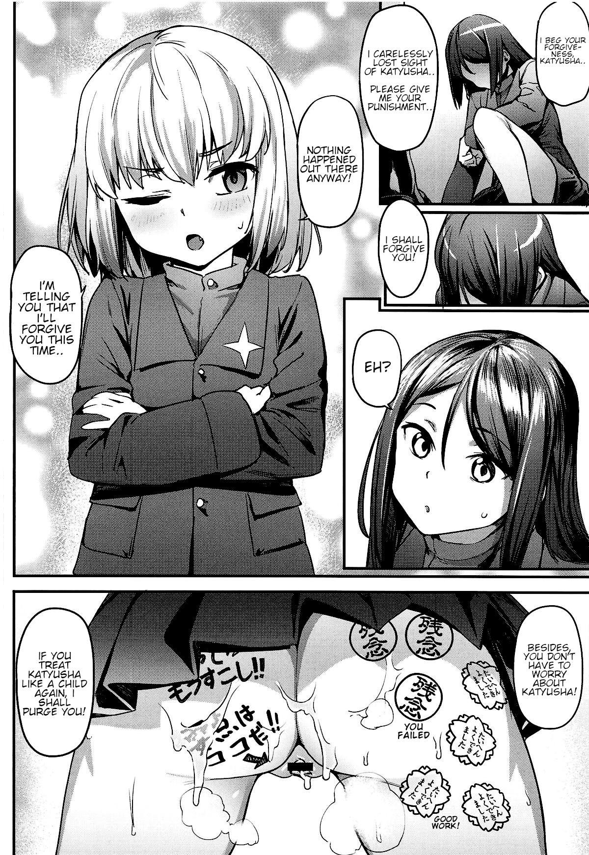 Submissive Chiisana Boukun ni Saikyouiku o!! | Re-education of a small tyrant!! - Girls und panzer Sucking Dick - Page 21
