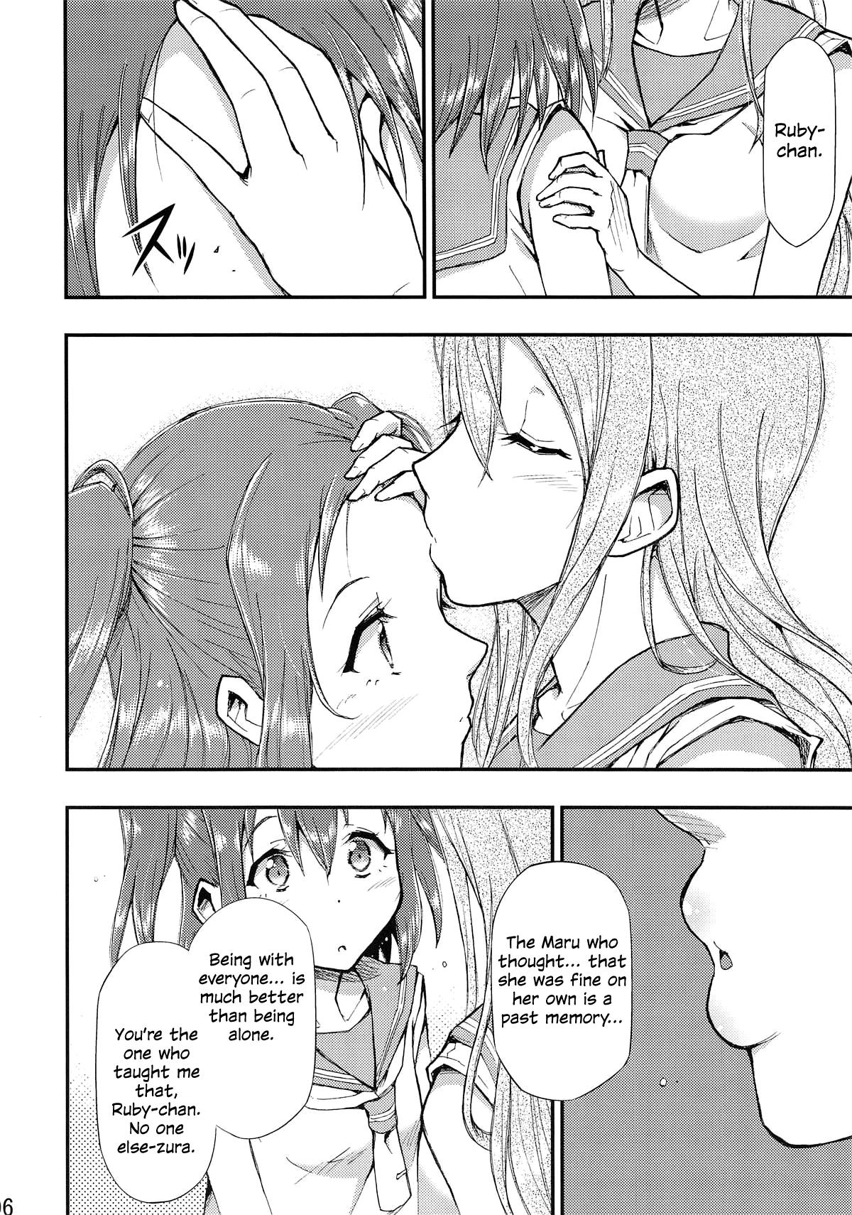 Hugecock Omoitagai | Thinking of Each Other - Love live sunshine Jerking Off - Page 7