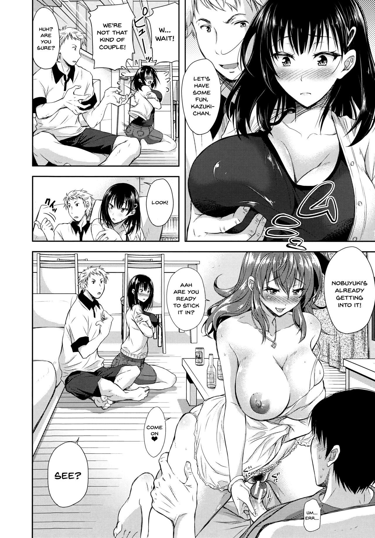 Lesbos Yokumakezuma no Sukebegao Public Sex - Page 9