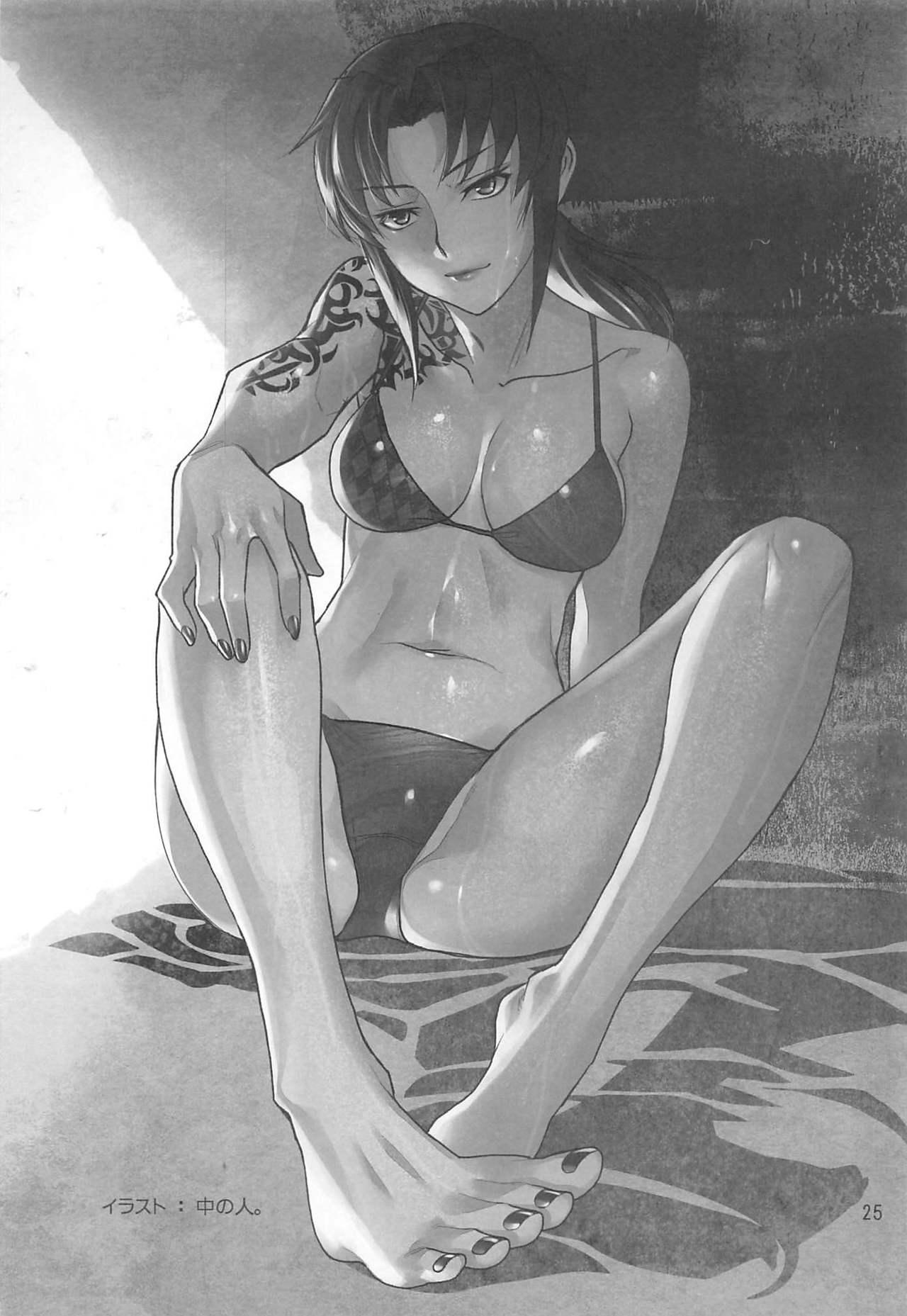 Blondes Honeoridoku - I can't use my hands - Black lagoon Zorra - Page 24