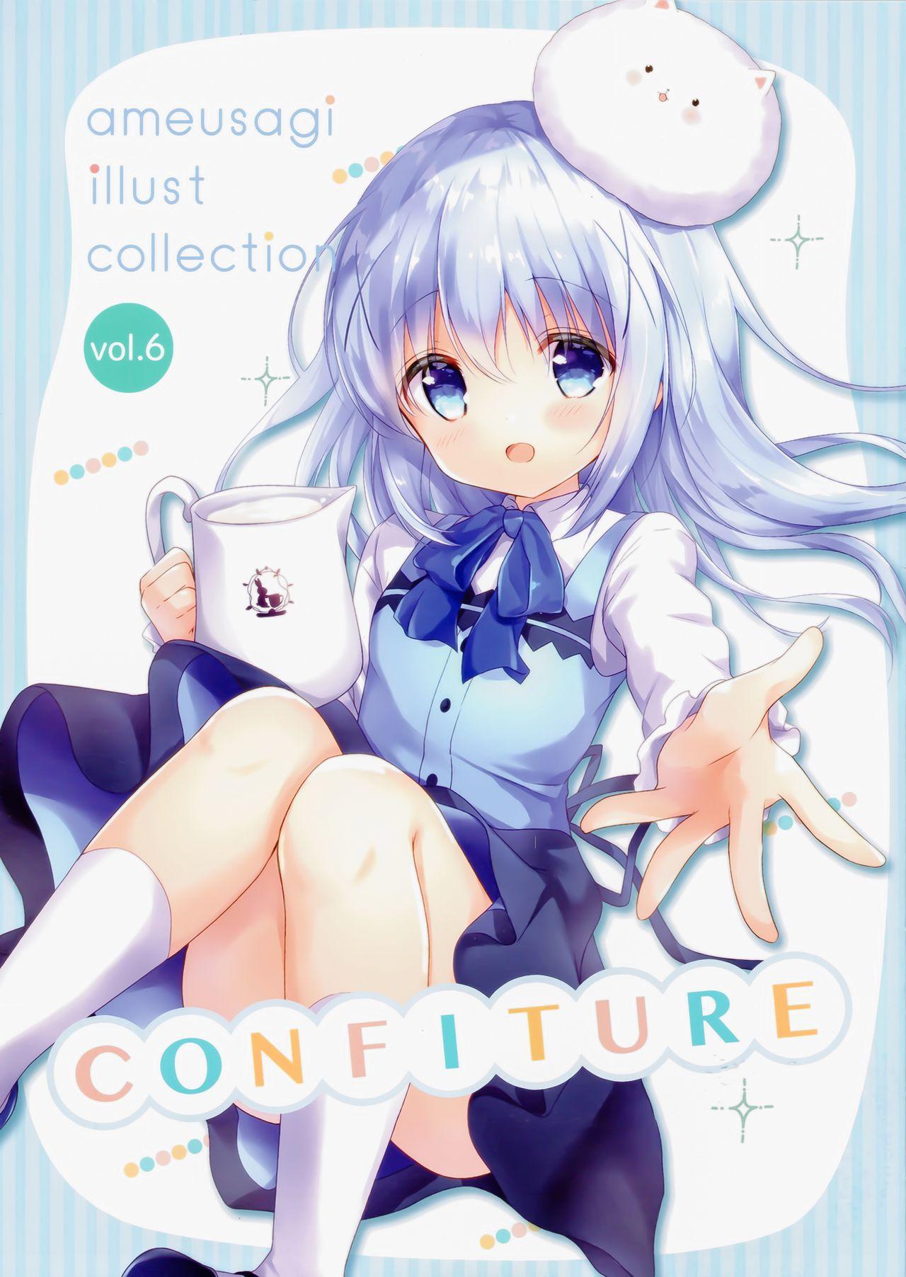 Ass To Mouth confiture ameusagi illust collection Vol. 6 - Gochuumon wa usagi desu ka Titten - Page 1