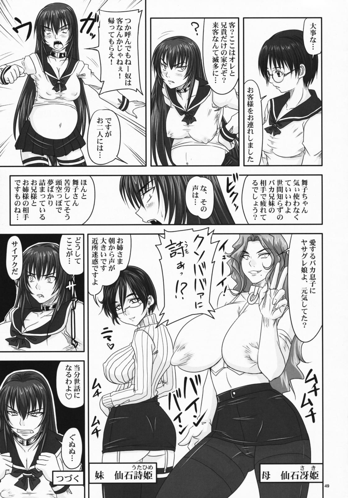 Porra (C75) [Nozarashi (Nozarashi Satoru)] Do-S na Hime wa Kegasareru Haji no Mesu - Inu ni Natta Kyouki Nice - Page 48