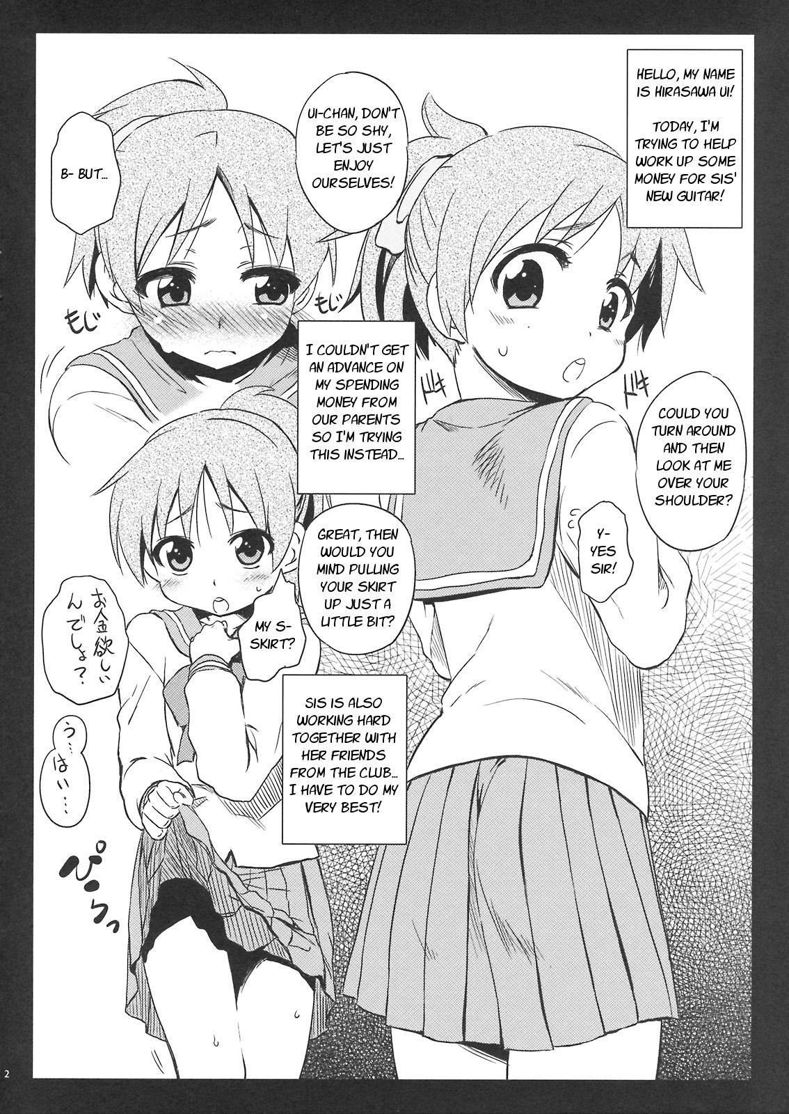 Gay Cumshot Ui-chan 1 Coin - K on Smalltits - Page 2