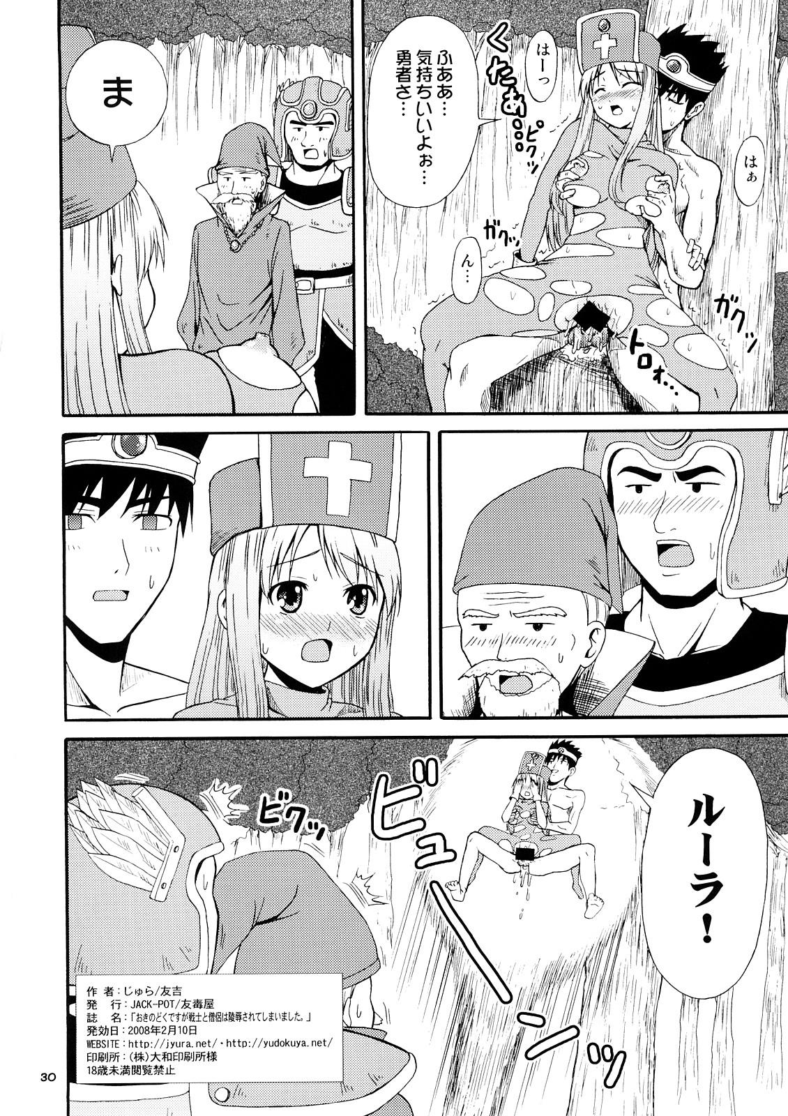 Cbt Oki no Doku Desu ga Senshi to Souryo wa, Ryoujoku Sarete Shimai Mashita. - Dragon quest iii Girlfriend - Page 29
