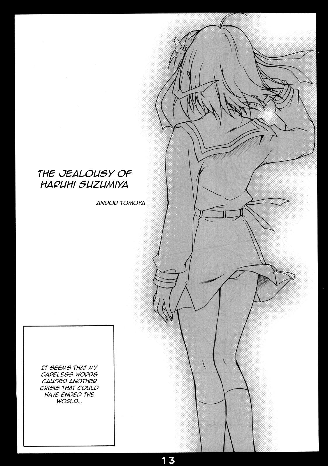 Wild Suzumiya Haruhi no Shitto - The melancholy of haruhi suzumiya Asians - Page 12