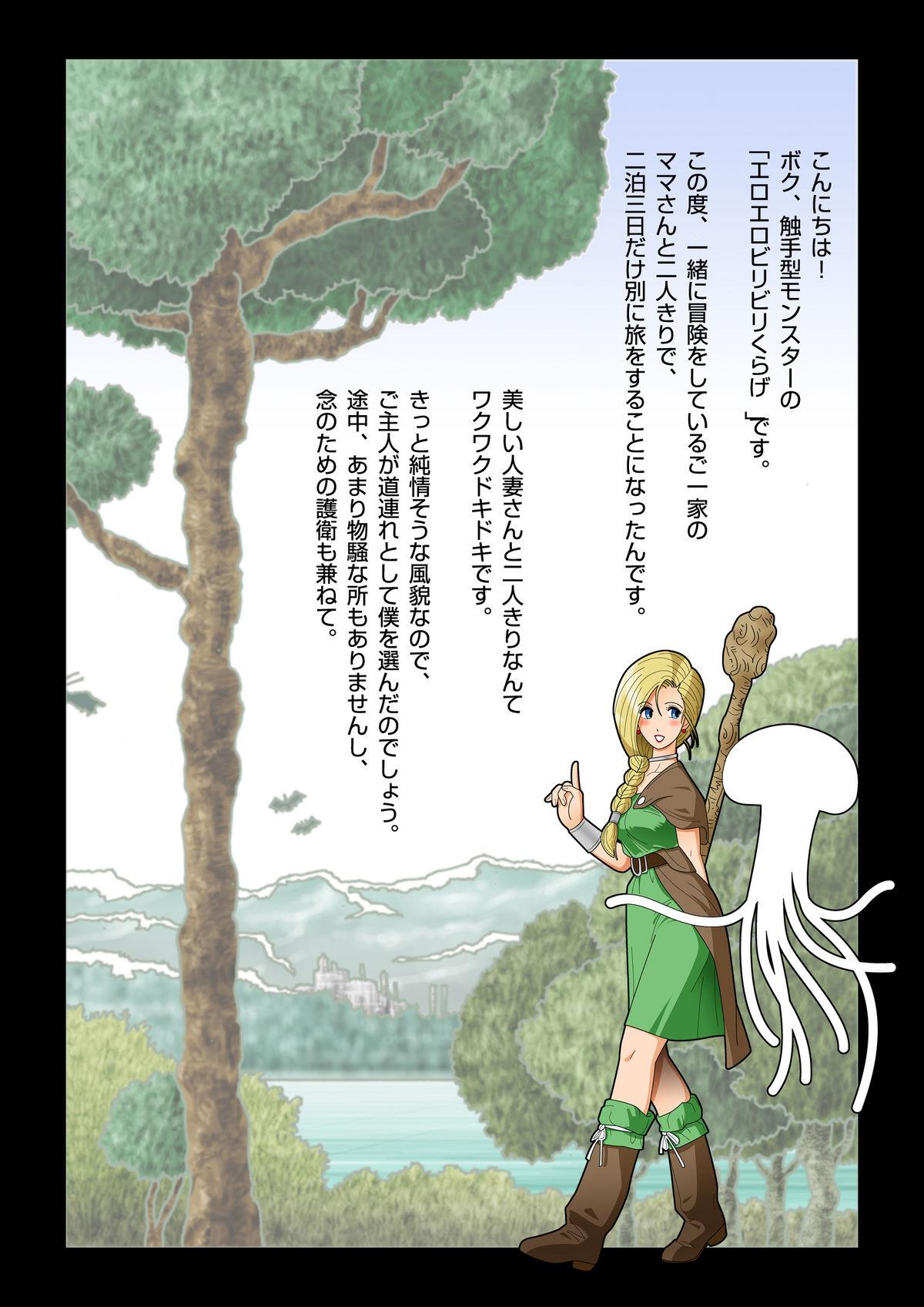 Tanned Eroero Biribiri Kurage-kun no Hitozuma Ryoujokuki - Dragon quest v Longhair - Page 2