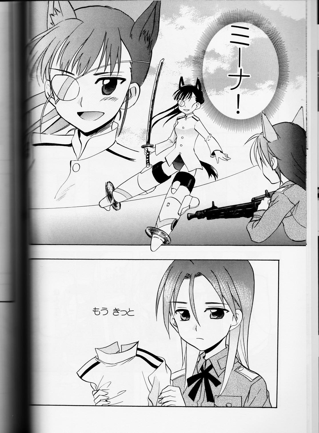 Cum On Face Sakamoto-san! Overshoot desu!? - Strike witches 3some - Page 10