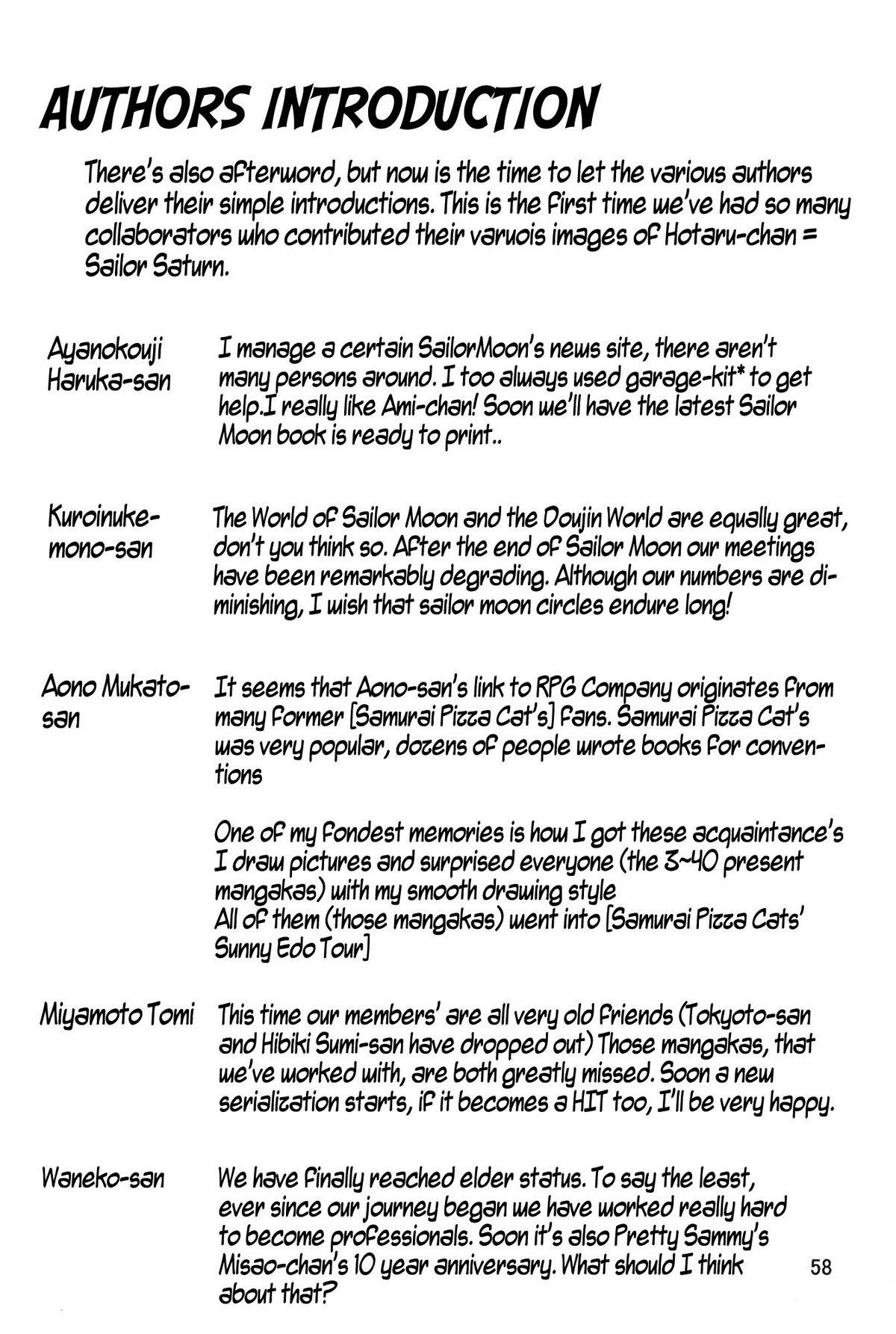 [Thirty Saver Street 2D Shooting (Maki Hideto, Sawara Kazumitsu)] Silent Saturn S Special - Satān kōrin 10-shūnen kinen hon | Saturn Descent 10th Year Anniversary Memorial Book (Bishoujo Senshi Sailor Moon) [English] 58