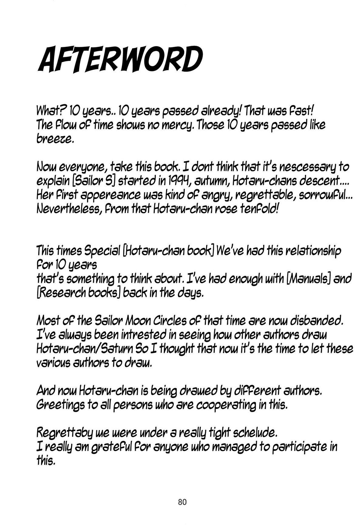 [Thirty Saver Street 2D Shooting (Maki Hideto, Sawara Kazumitsu)] Silent Saturn S Special - Satān kōrin 10-shūnen kinen hon | Saturn Descent 10th Year Anniversary Memorial Book (Bishoujo Senshi Sailor Moon) [English] 80