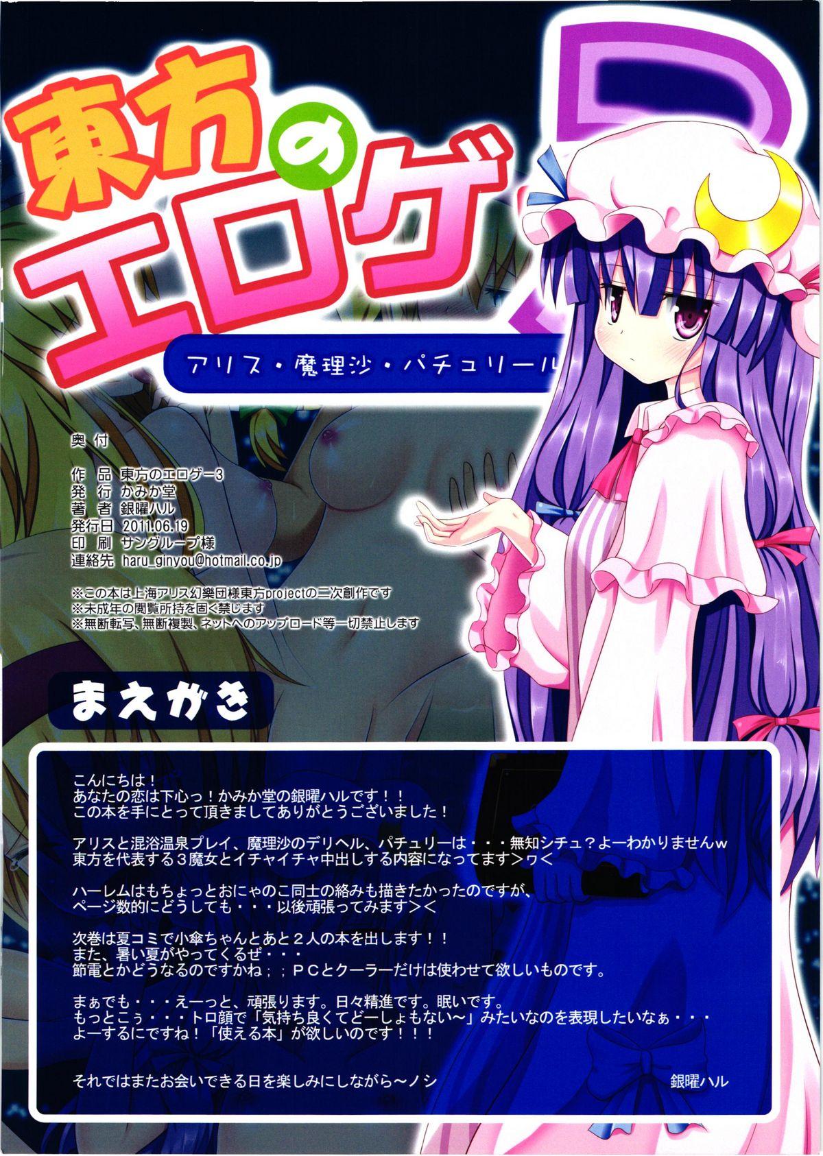 Pegging Touhou no Eroge 3 - Touhou project Amature Porn - Page 2