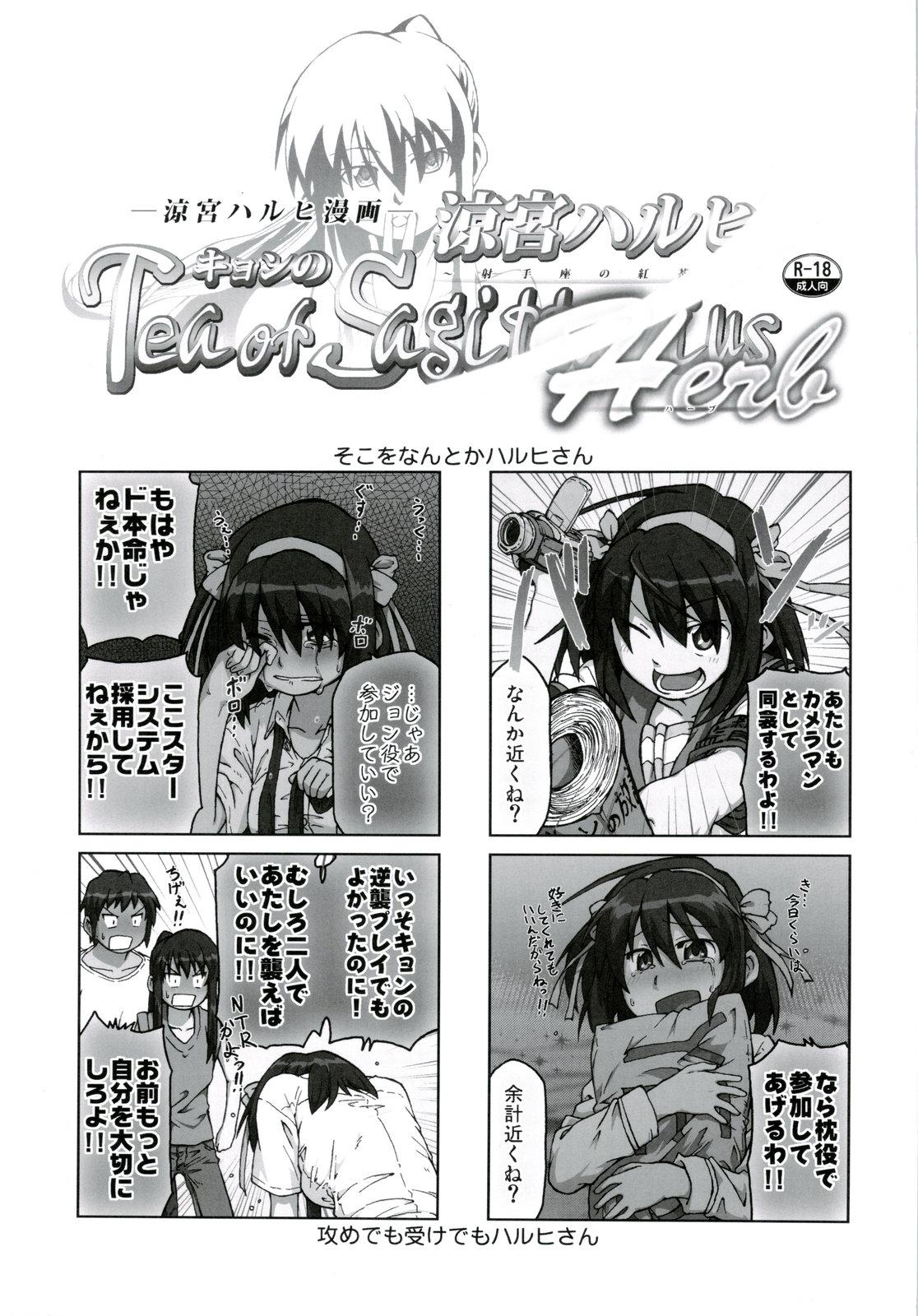 Deepthroat Suzumiya Haruhi Manga Suzumiya Haruhi Kyon no Tea of Sagittarius Herb - The melancholy of haruhi suzumiya Belly - Page 3