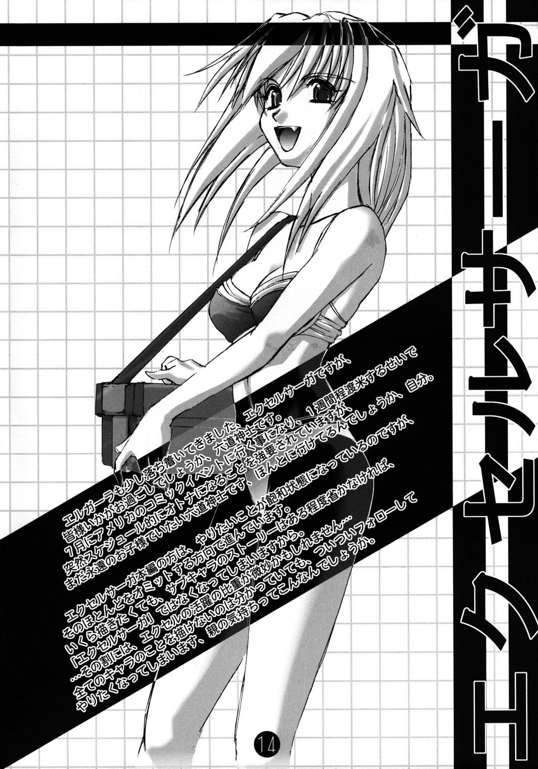 Amateurs Kekkan Comic Dengeki Rokuou SP2 - Excel saga Sex Massage - Page 13