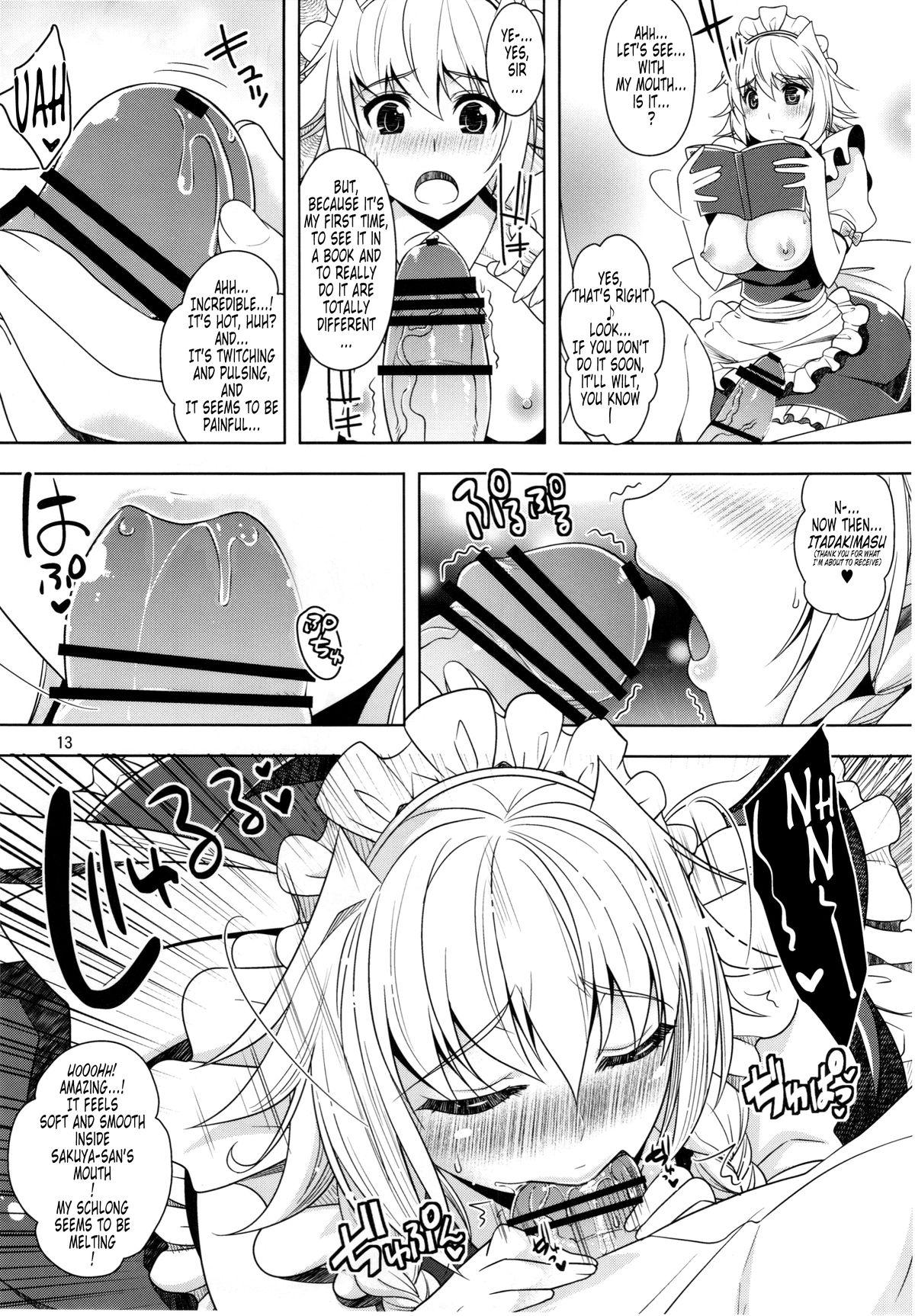 Mexican Sakuya mo Sakuya to Suite de! - Touhou project Doggy Style Porn - Page 12